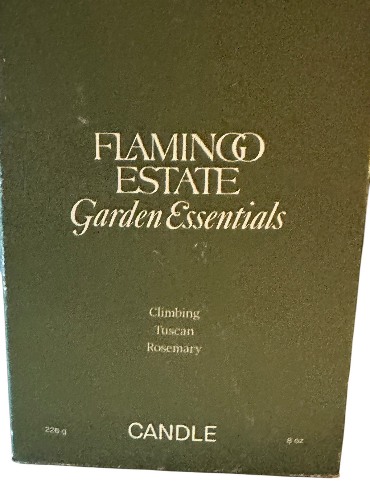 New Flamingo Estate Jar Climbing Tuscan Rosemary Candle Garden Essentials NOS