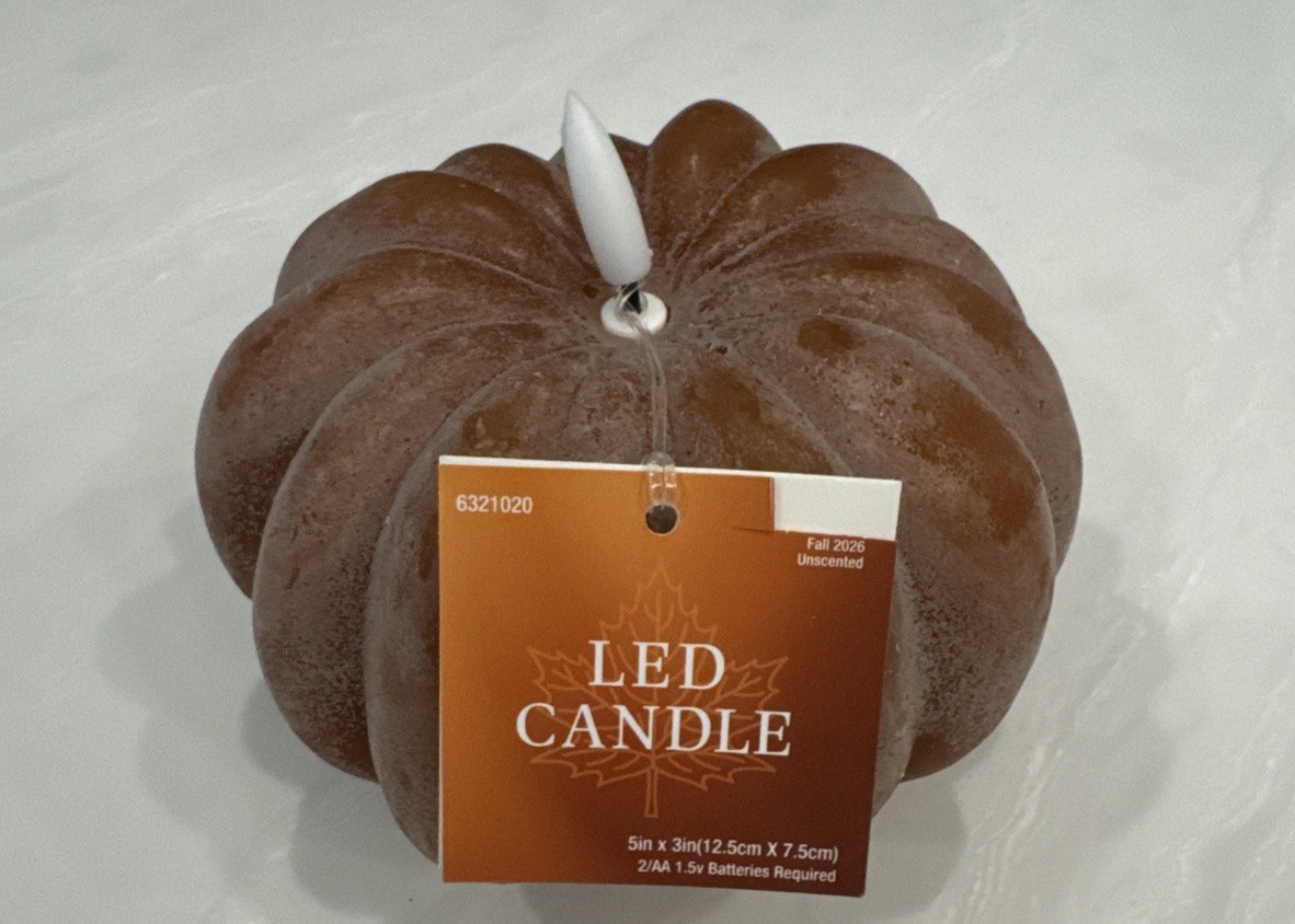NEW Hobby Lobby Viral Brown LED Pumpkin Candle 2026 Collection