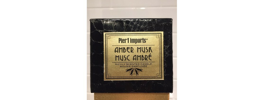 Amber Musk Candle Musc Ambre Richly Scented Bougie Parfumee