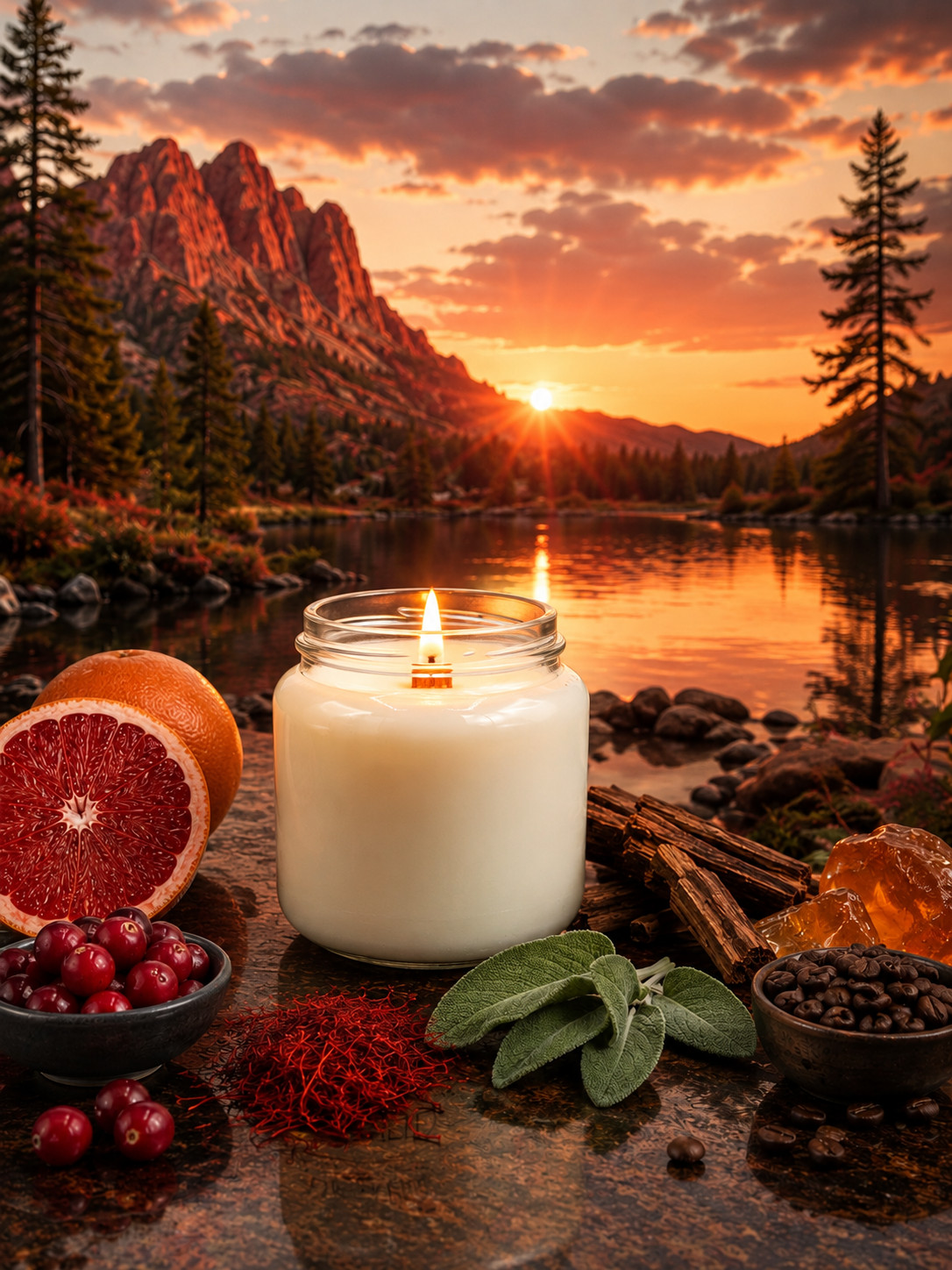 Wood wick * POLO RED * RALPH LAUREN TYPE * scented * Leah’s Lite Candle *16oz