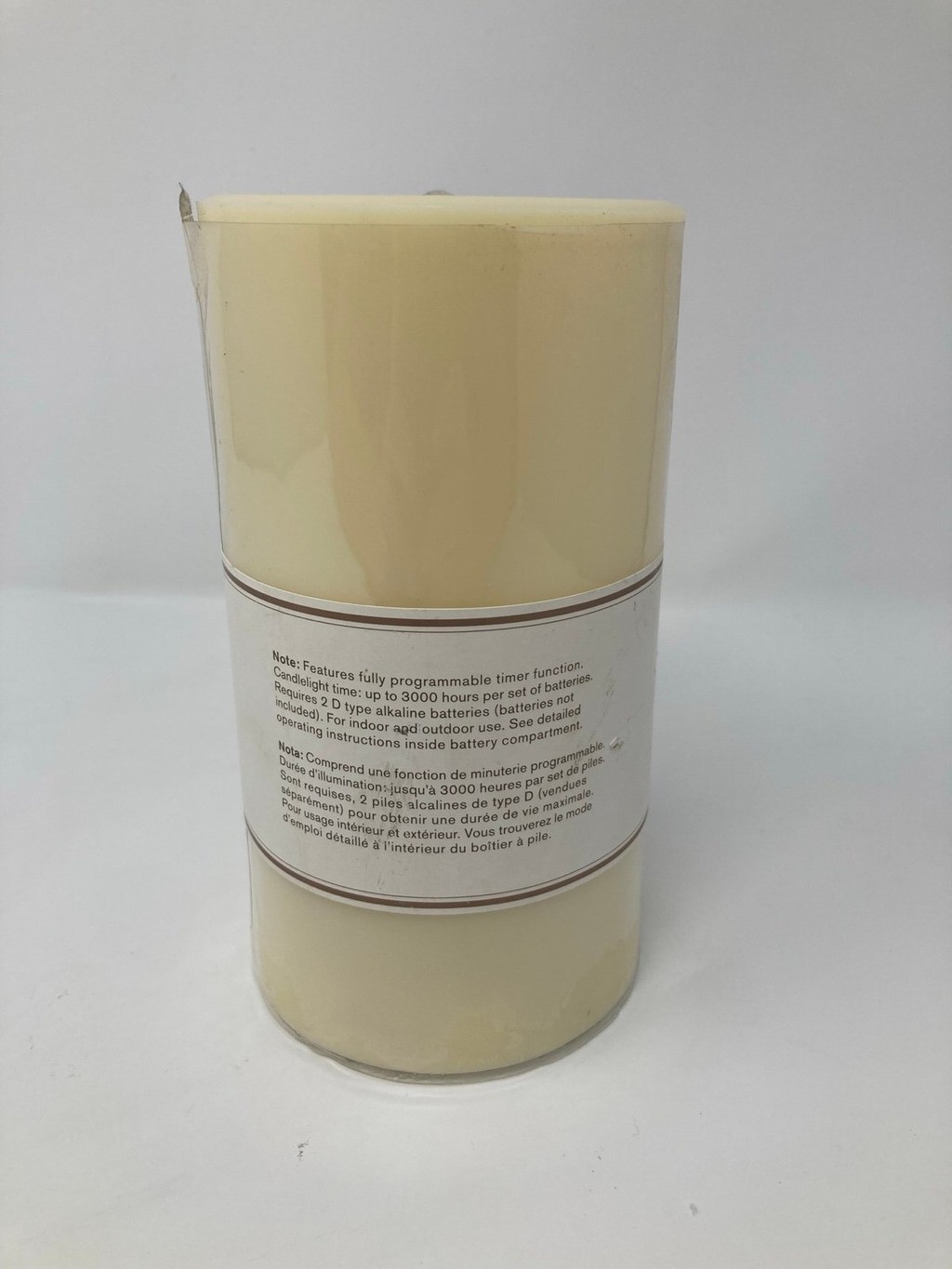 Pottery Barn Flameless Indoor/Outdoor Pillar Set Of Two
