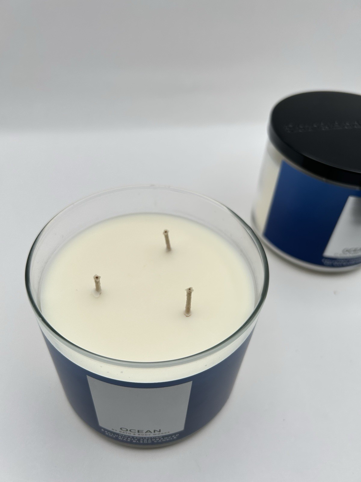 NEW Bath & Body Works 3 Wick Men’s Ocean 14.5oz Each **SET OF 2 CANDLES** BBW