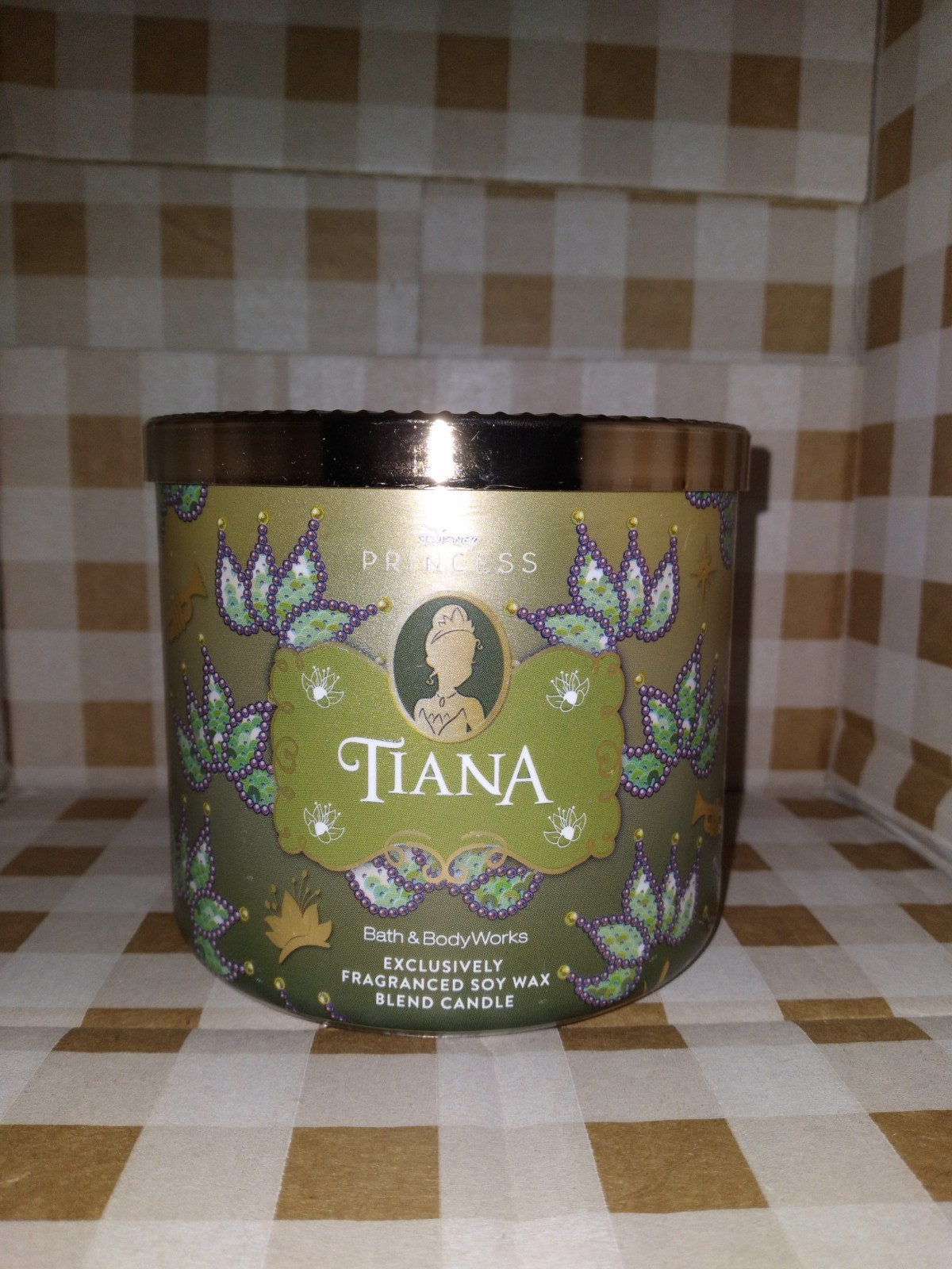 Disney Princess Tiana 3 Wick Candle. Bath & Body Works.