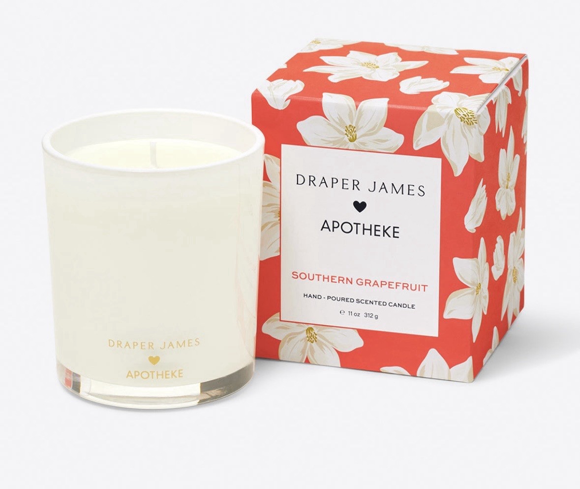 Draper James x Apotheke Candle in White Magnolia