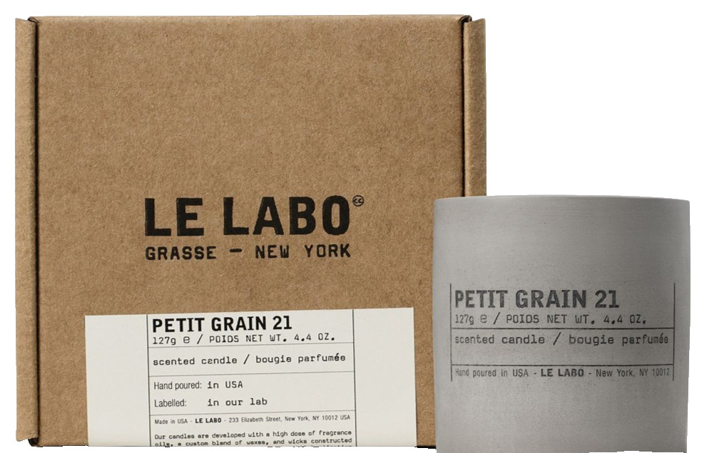 Le Labo Scented Candle PETIT GRAIN 21 – Size 4.4 Oz. / 127 g SEALED BOX