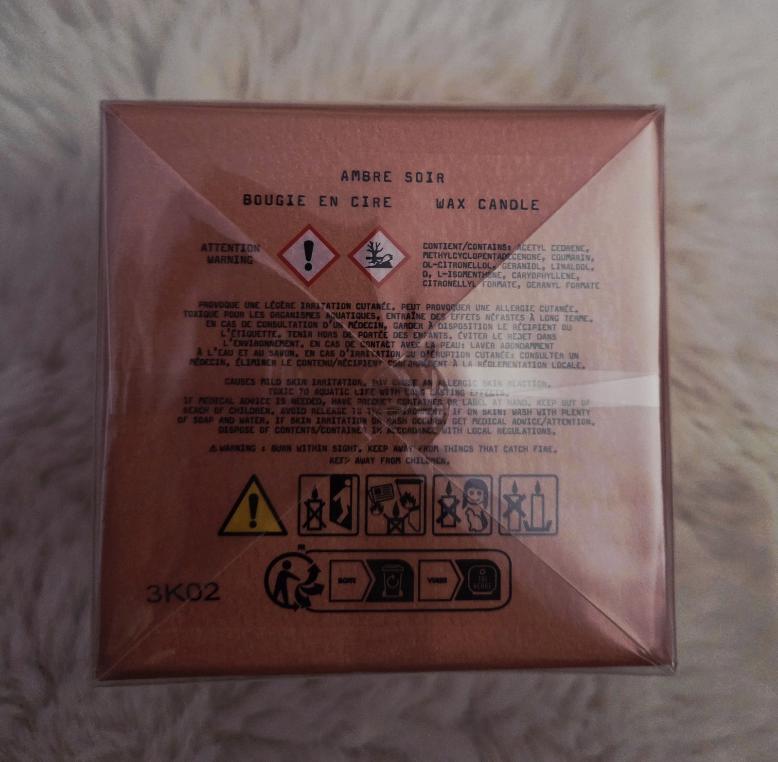 Anthropologie Bastide Ambre Soir Scented Candle 6.7 Oz New Sealed Retail $68 🕯️