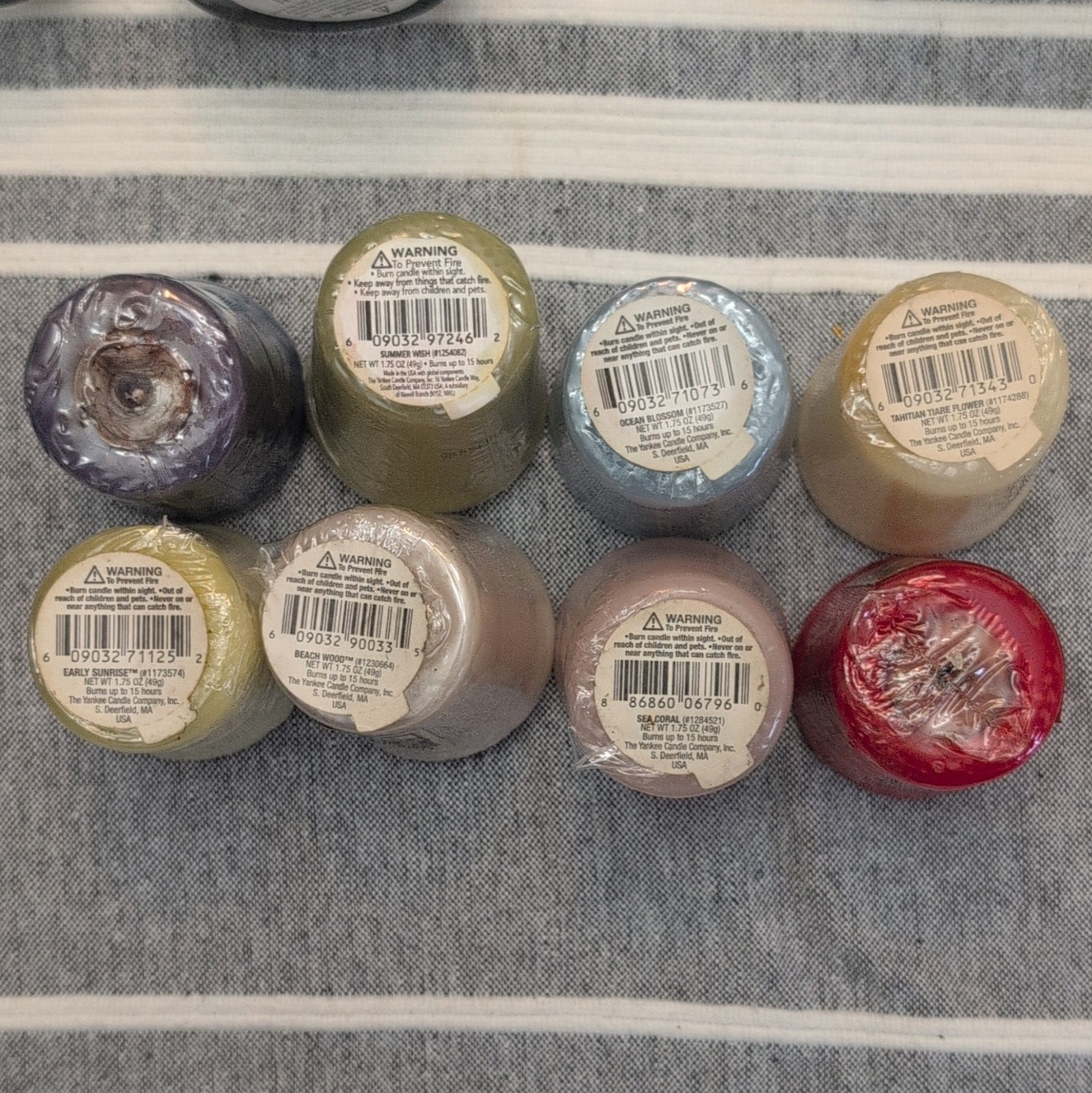 Yankee Candle Lot 8 Votives HTF Older Scents New Sealed Unburned 1.75 oz