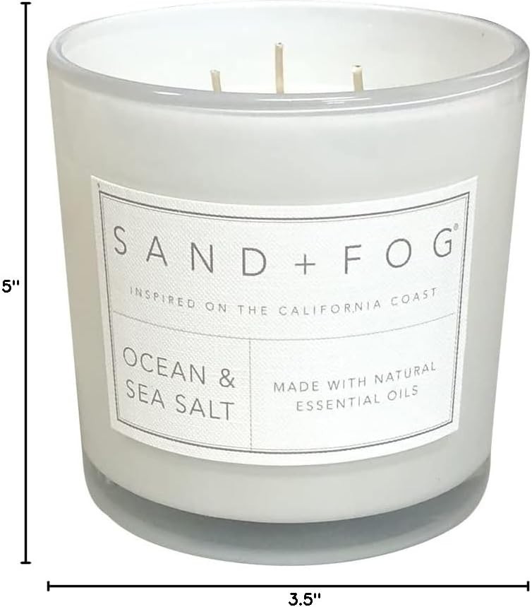 Chic 21 oz Candle – Ocean & Sea Salt – Clean Burn, Perfect for Any Occasion