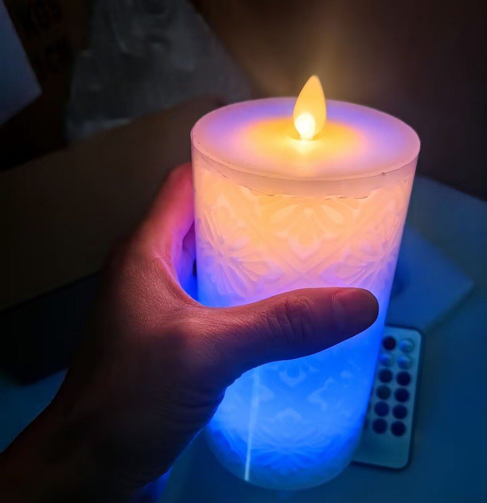 LED Flickering Flameless Candles with Remote,Christmas Party Decor Candles Lamp