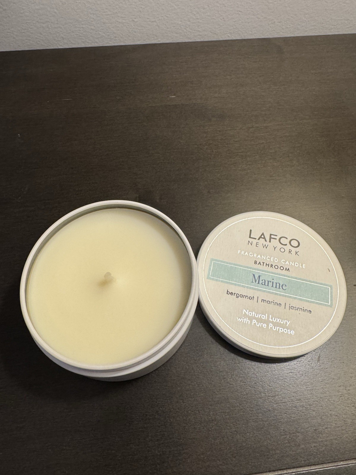 Lafco Fragrance Candle Bathroom Marine 4 oz 112 g Travel Size NEW
