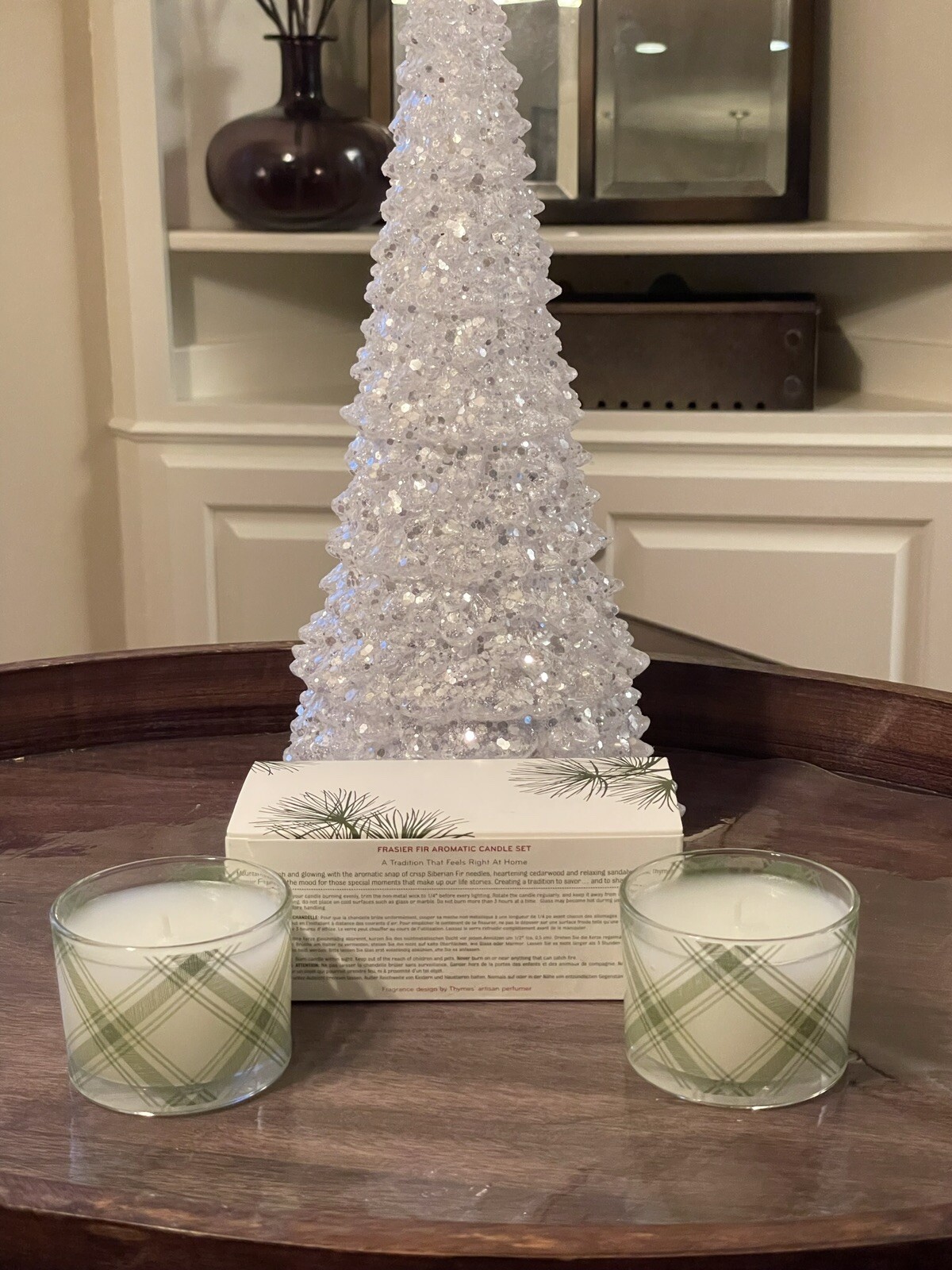THYMES Frasier Fir Poured Candle Set 2 x 3.75 oz NEW IN BOX