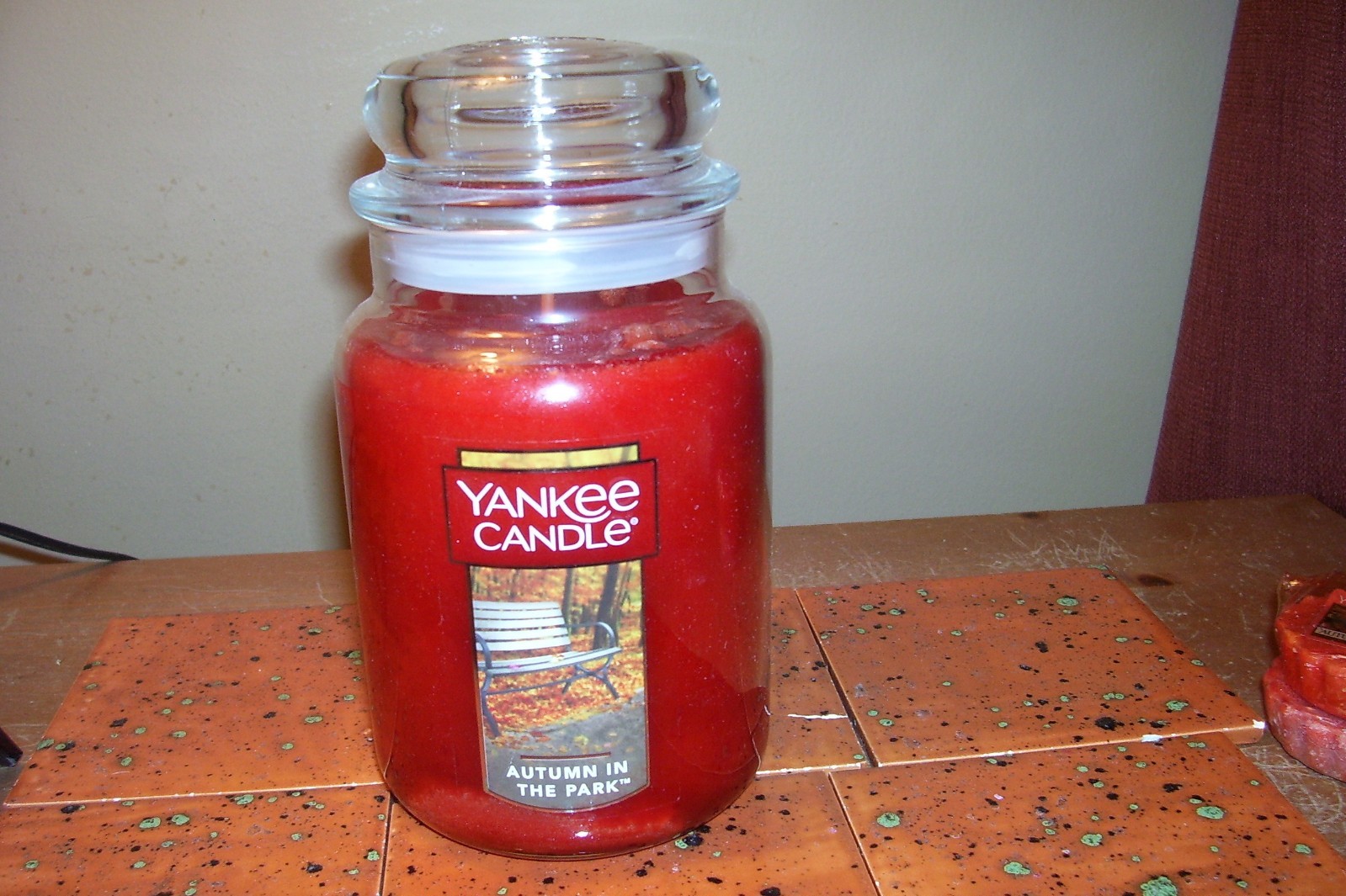 yankee candle 22oz JAR AUTUMN IN THE PARK + 2 TARTS