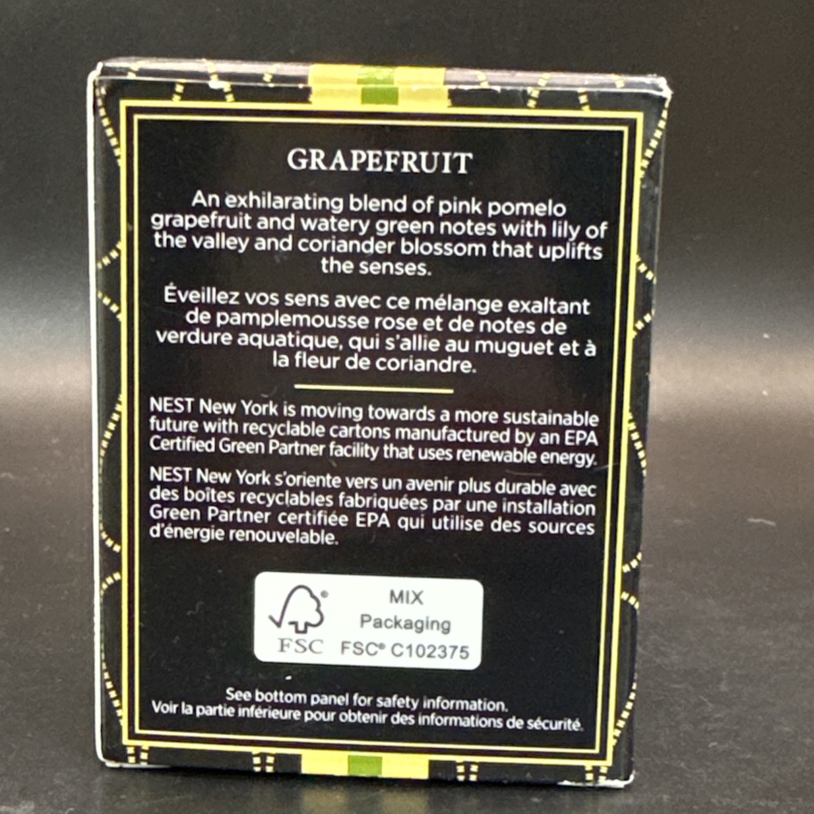 NEST Fragrances Votive Candle- Grapefruit, 2 oz 57g ~ 20 Hours Burn Time NIB