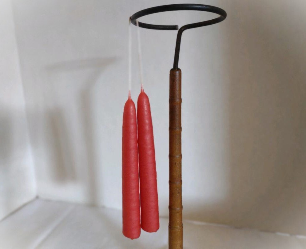 Hand-Dipped Taper Candle Pair ~ 6″ Chubby ~ 11 Colors ~ Scented & Unscented