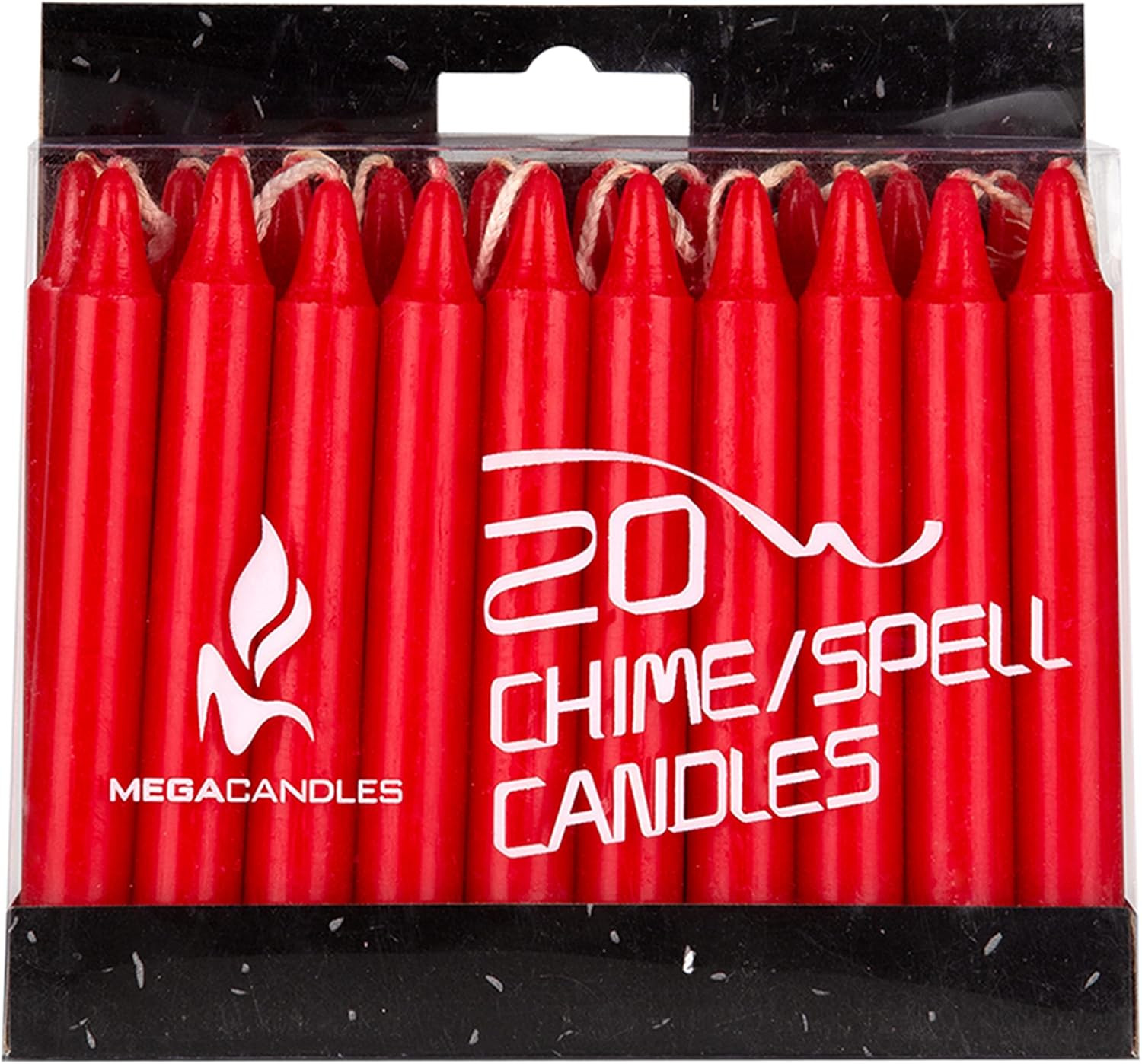 20 Pcs Unscented Red Exquisite Mini Taper Spell Candles, 4 Inch Tall X 1/2 In…