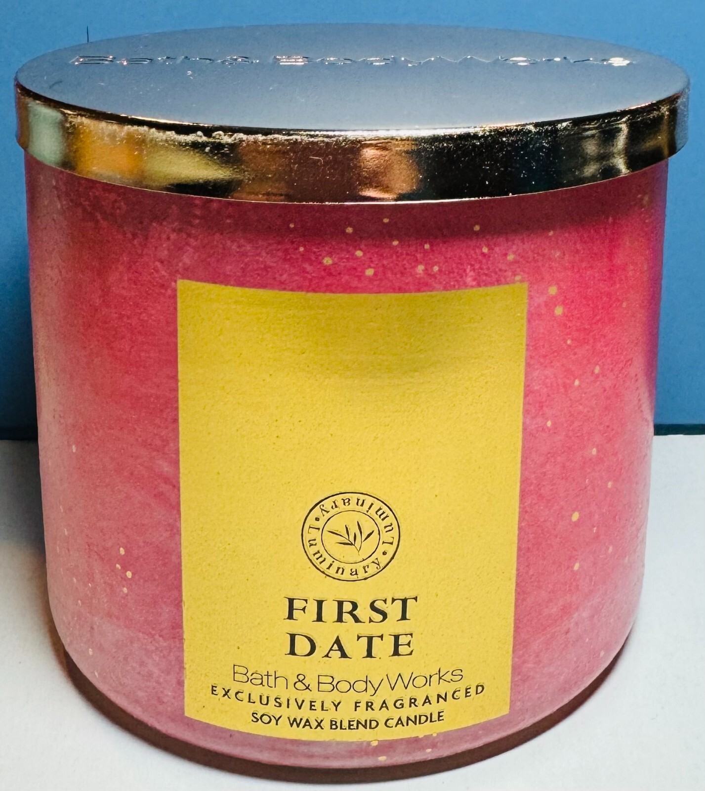 *NEW* FIRST DATE ~ 3 Wick CANDLE ~ Bath & Body Works ~ SHIPS FREE!