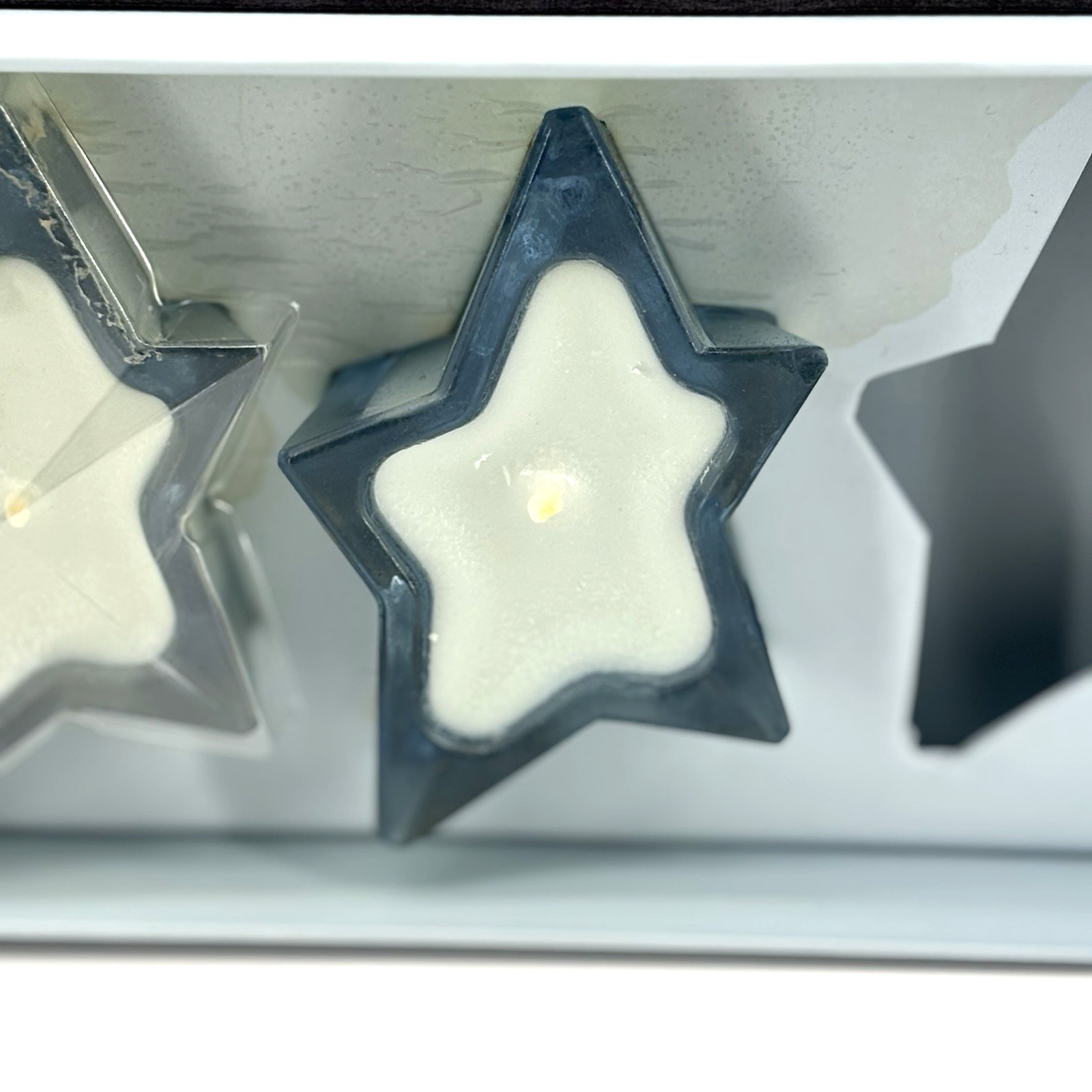 Thierry Mugler Set Of 5 Angel Star Shaped Glass 2” Mini Scented Candles NIB
