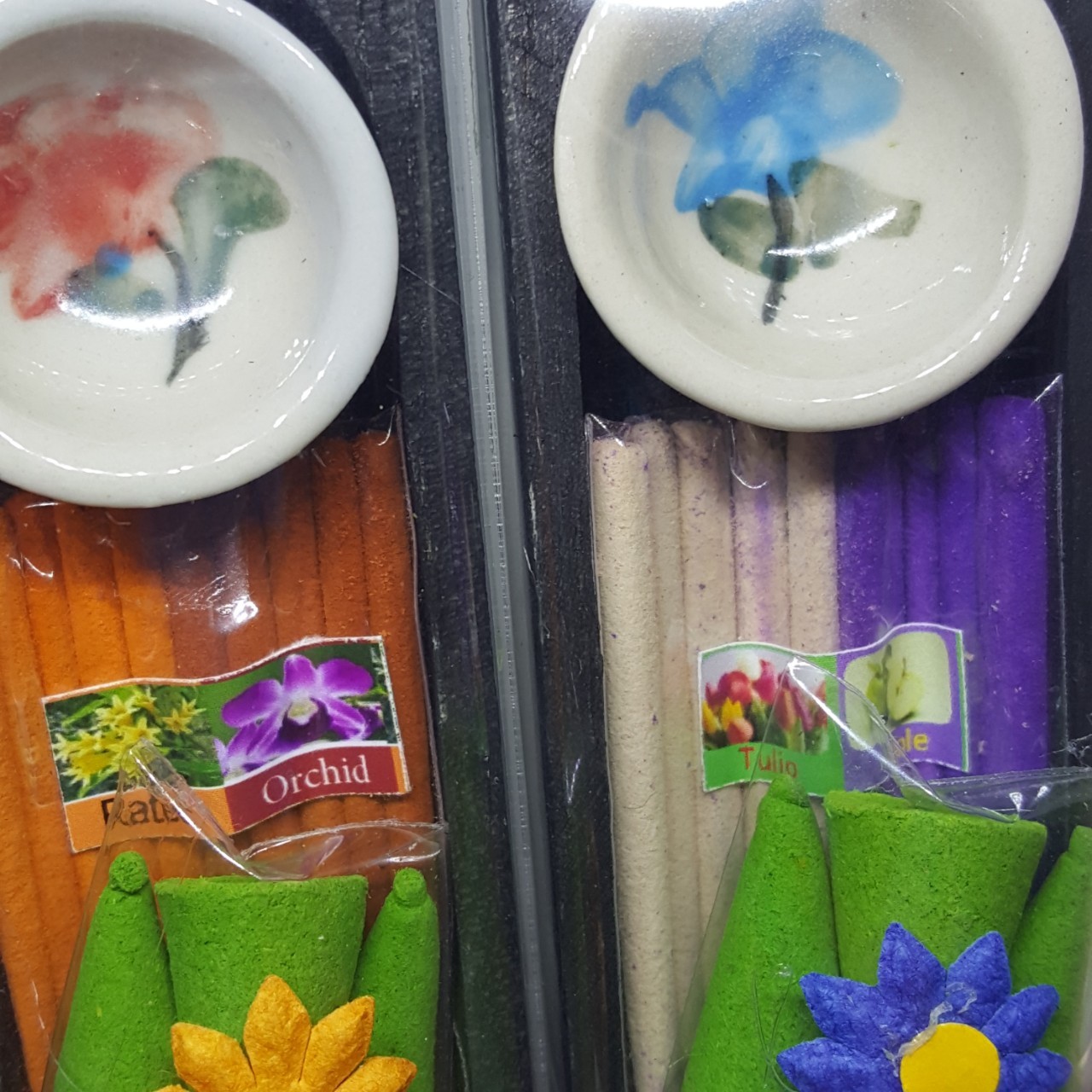 Thai aroma spa candle incense relax gift set souvenir elephant ceramit home 2