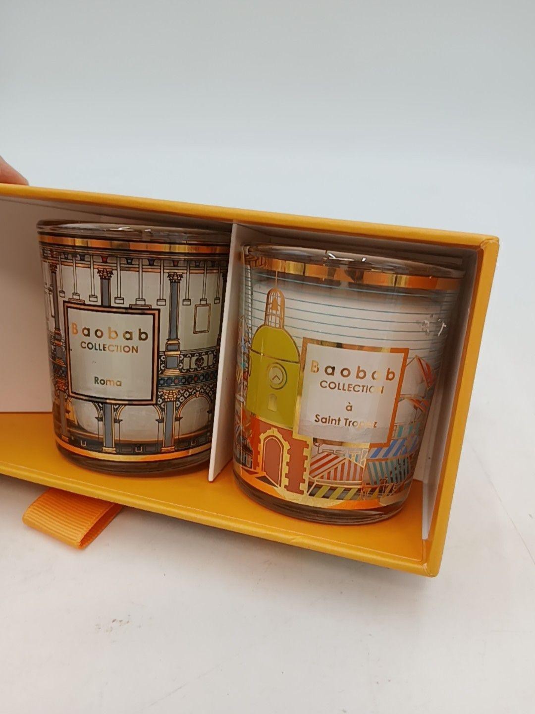 Baobab Collection Rome St Tropez Jar Scented Candles Set of 2 Small Multicolor