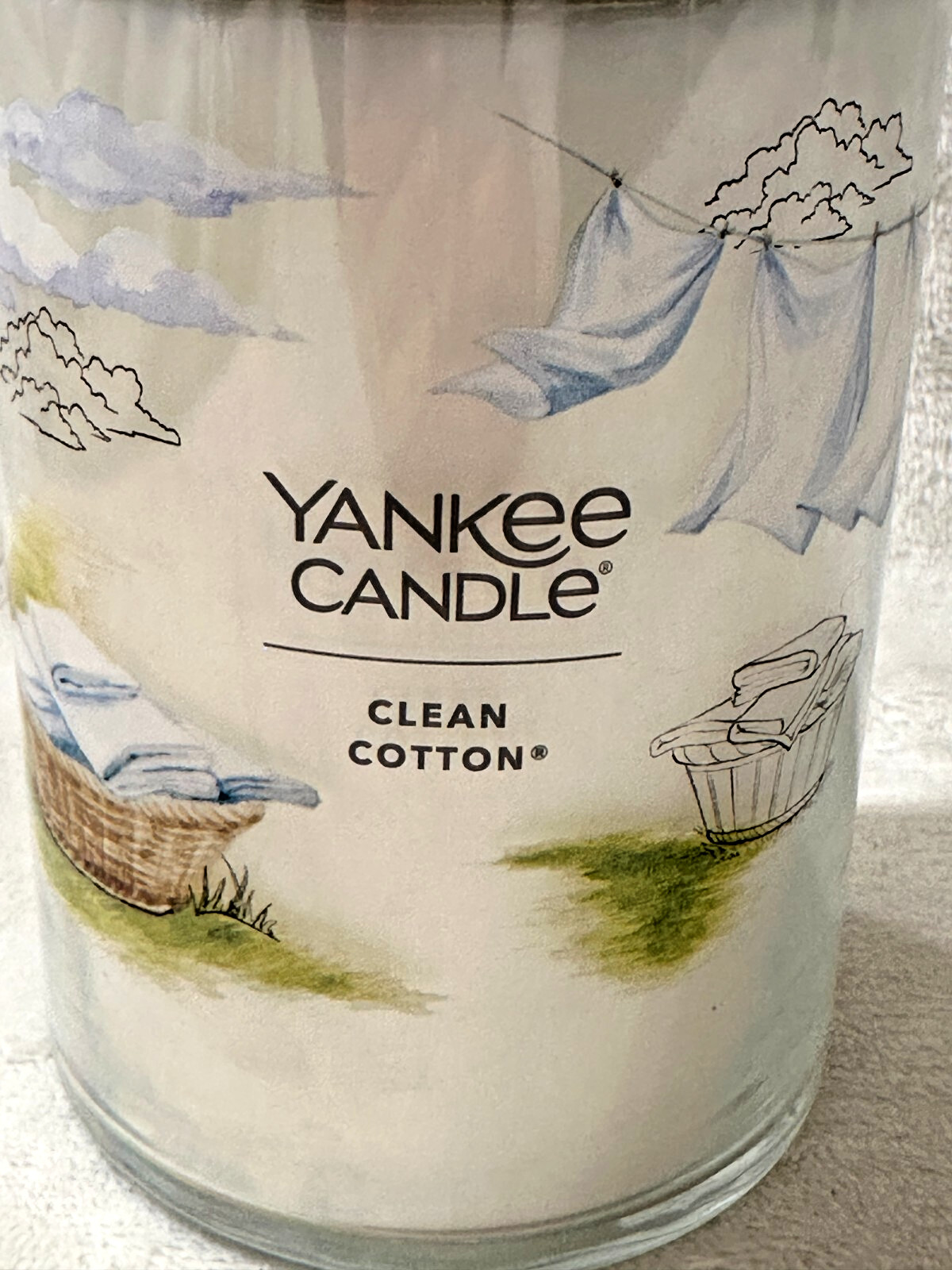 NEW – 20oz Signature Tumbler – Clean Cotton – Yankee Candle – Soy Wax Blend