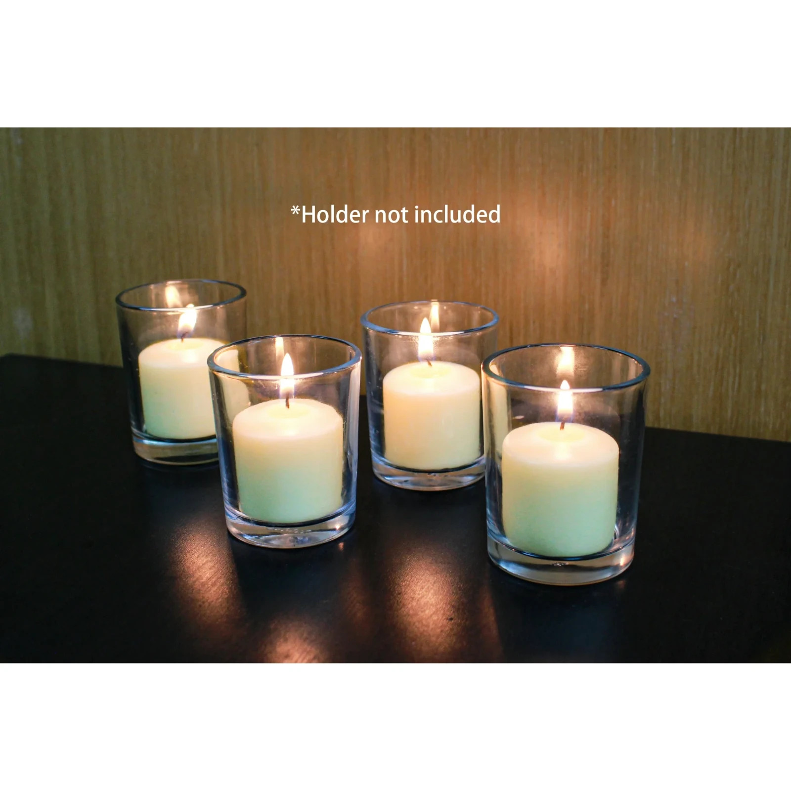16 Pack Unscented Ivory Votive Candles Bulk for Wedding Church Decor