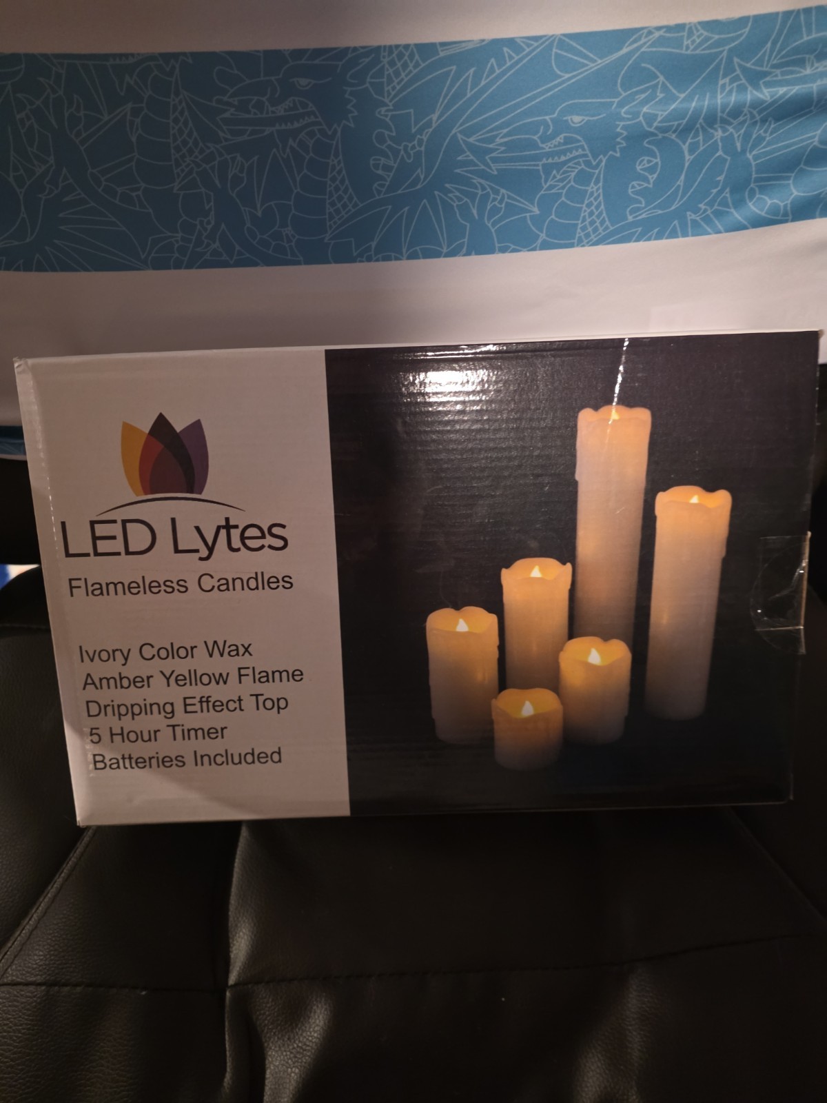 LED Lyte 5 Battery Powered Candles with Remote Control