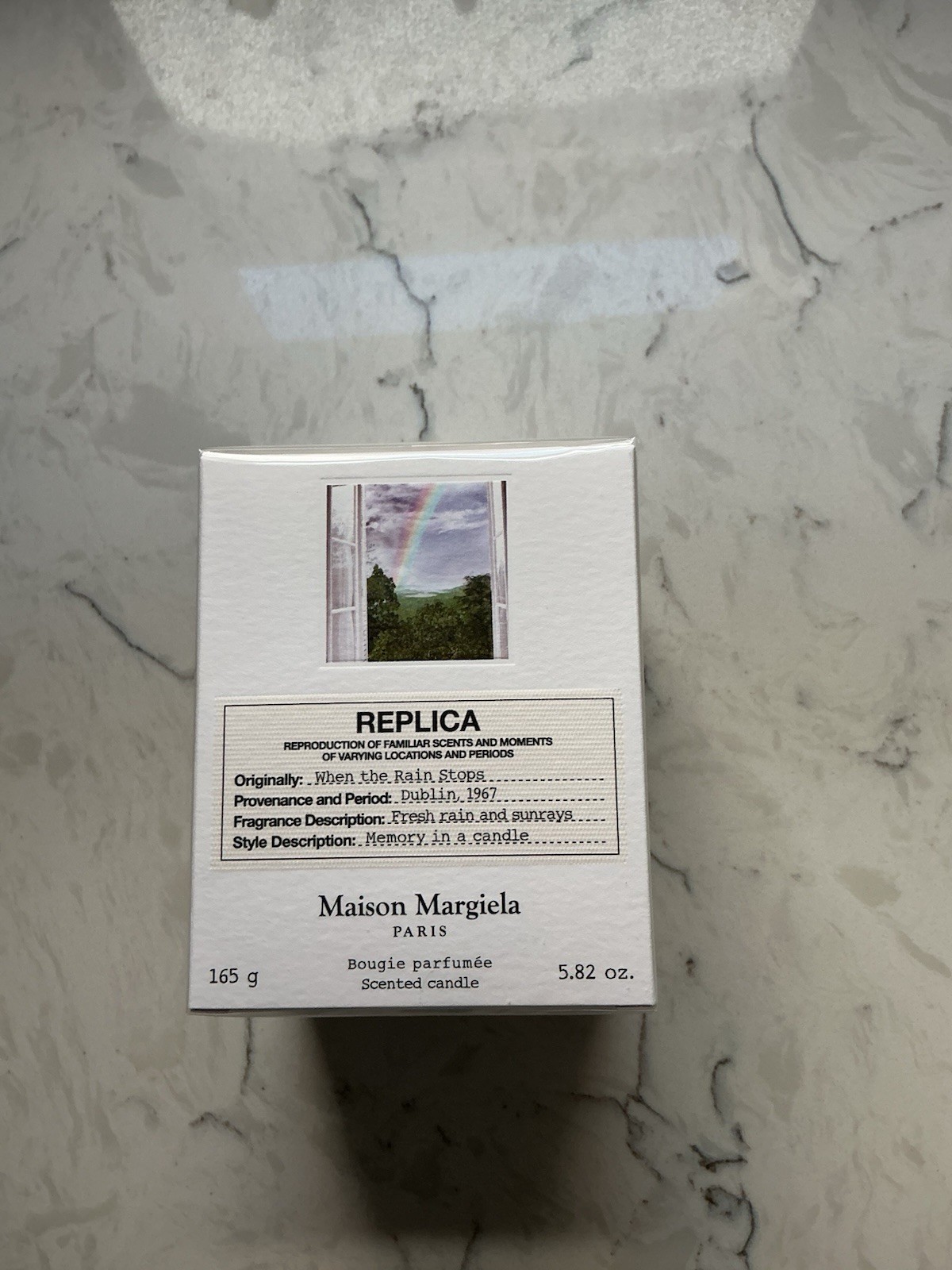 Maison Margiela Replica When The Rain Stops Scented Candle 5.82 oz (165g) Sealed