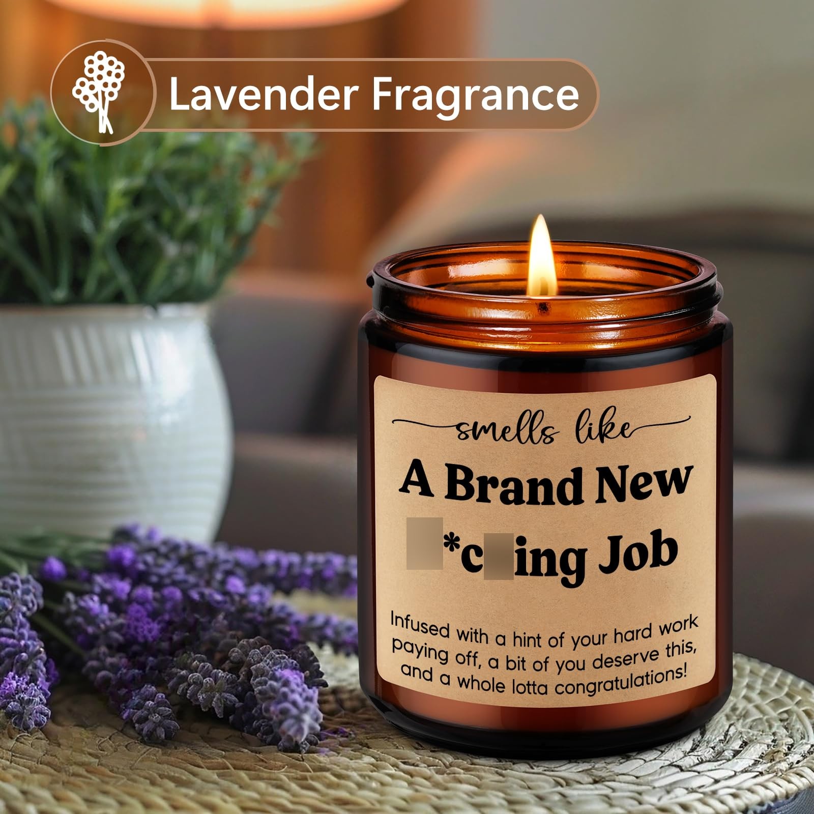 Scented Candle, New Job Gifts for Women, Men – Congratulations Gifts, Leaving…