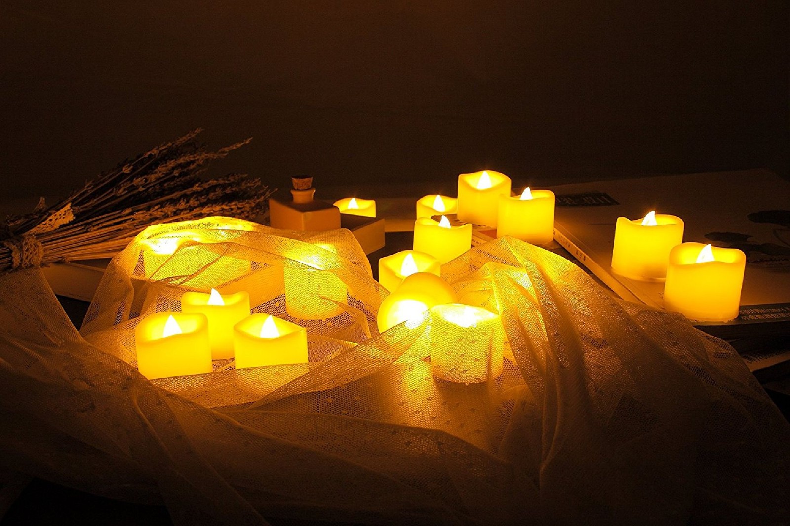 Candle Choice12-Pk Indoor/Outdoor Flameless Votive Candles Batteries Included