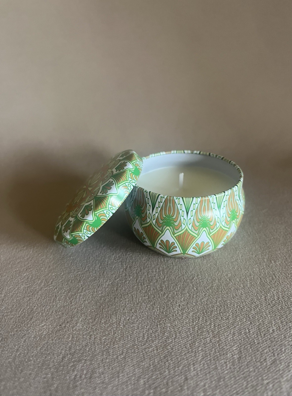 Amorxiao Duftkerzen 2.5 Oz “Green Tea” Scented Soy Wax Candle In Tin~2 1/2”, New