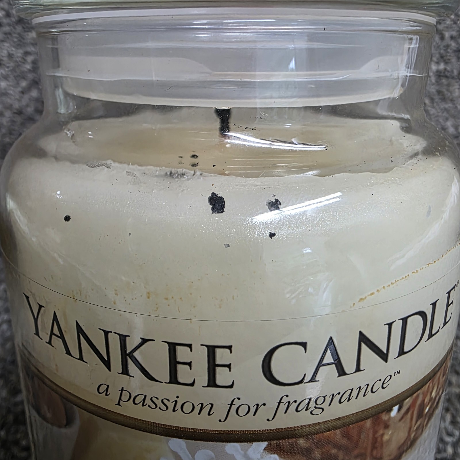 Yankee Candle Spiced White Cocoa 623g Large Rare Hard To Find ( Barely Used)