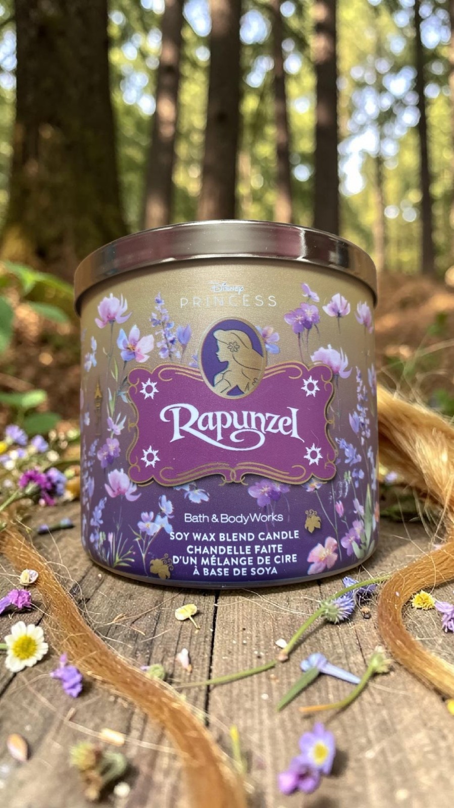 Bath & Body Works Disney Princess Rapunzel 3-Wick Candle NEW