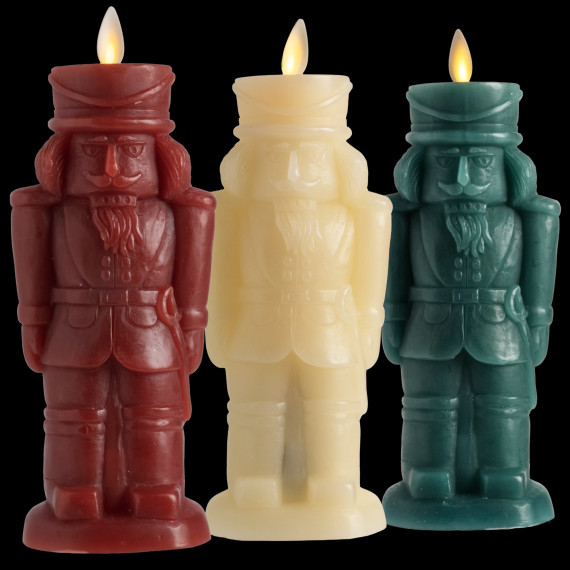 Luminara 8″ Flameless Nutcracker Figural