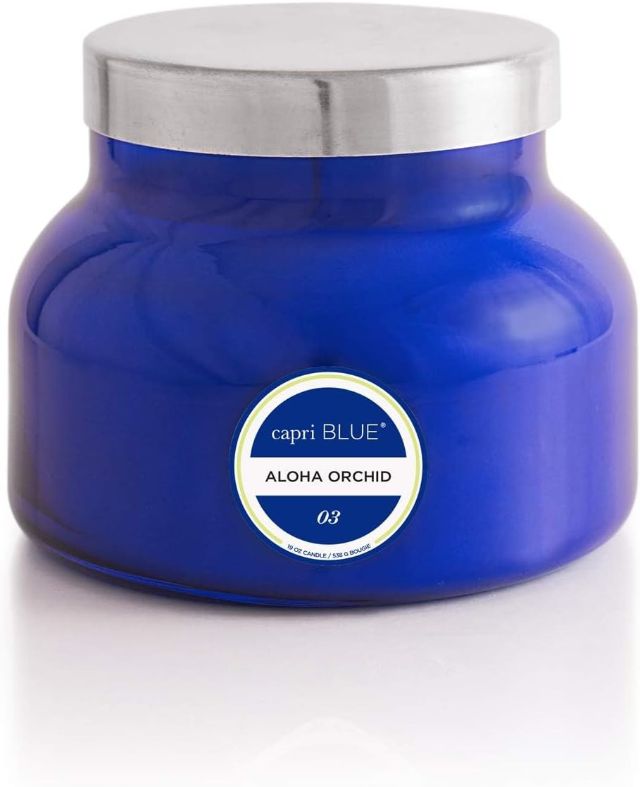 Capri Blue Scented Candles – Soy Candle Wax Blend – Jar Candles – Blue Candle Gi