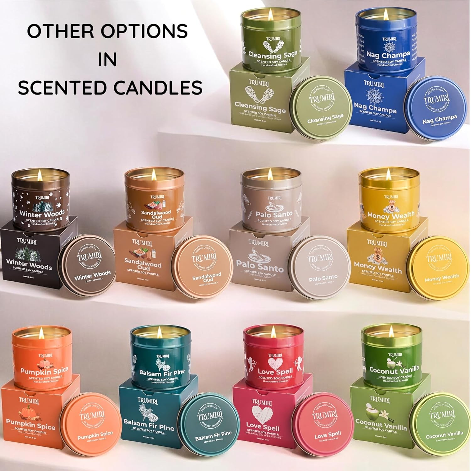 Huge Sale Cleansing Sage Soy Wax Scented Candle Perfect Gift for Fall,Christmas