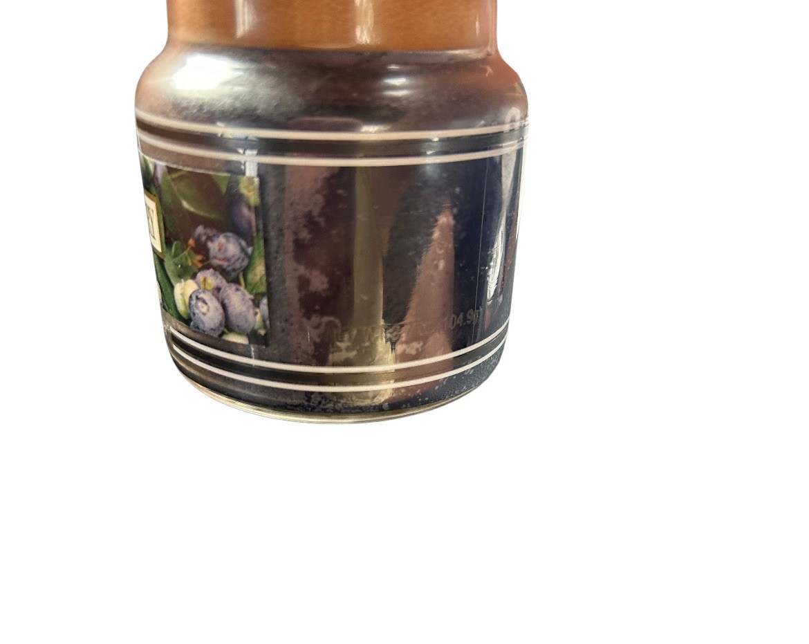 Yankee Candle Blueberry Muffin Small Candle And Blueberry Muffin Topper