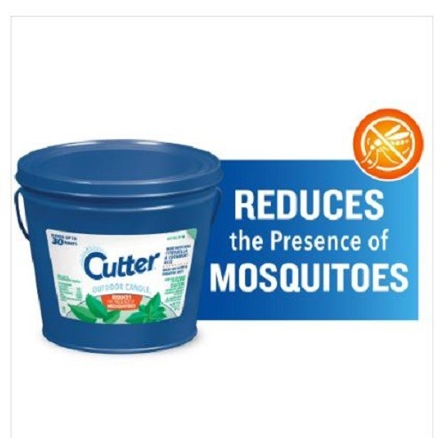 Cutter Candle, Outdoor Soy Wax Candle Made with Real Citronella Oil 17 Ounces