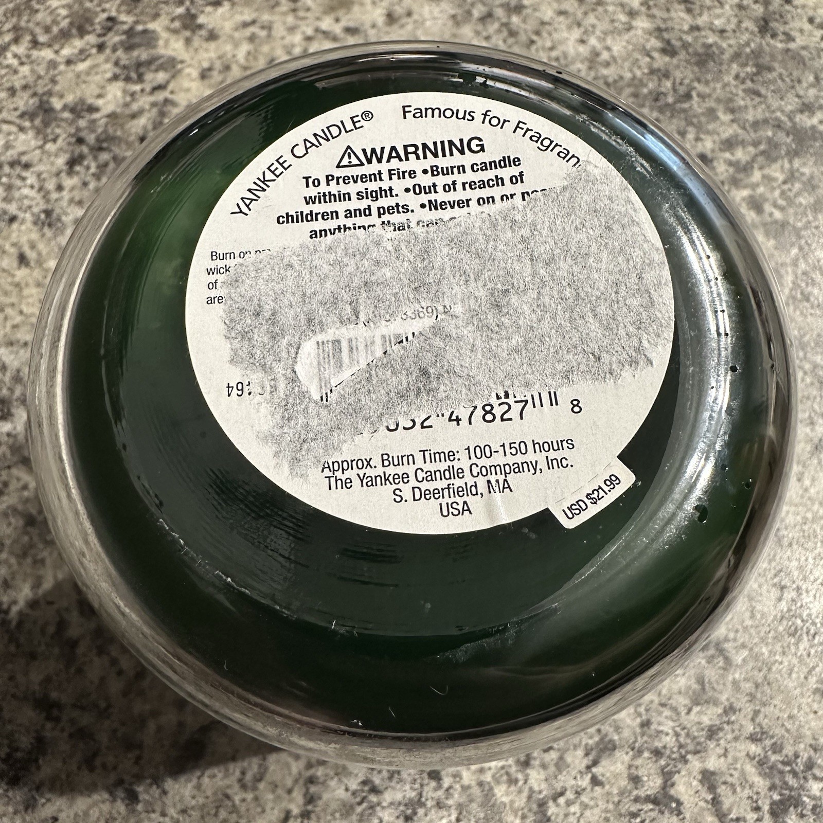 Yankee Candle Greenhouse Large Jar Candle Housewarmer 22oz Retired Used
