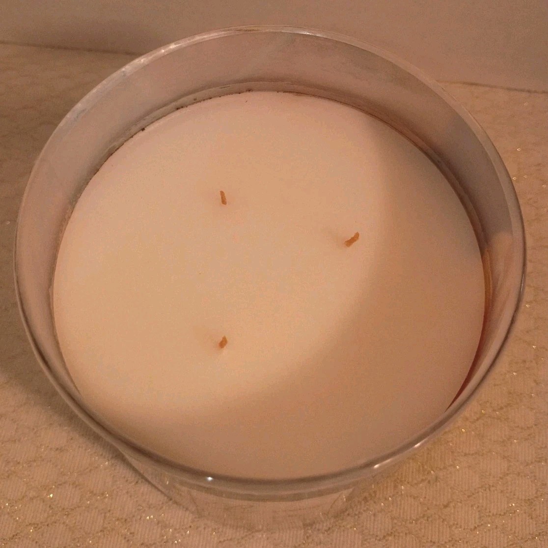 Set Of 4 TRUE LIVING ~VANILLA HONEY ~ 3WICK SCENTED CANDLES 14.5oz Brand New