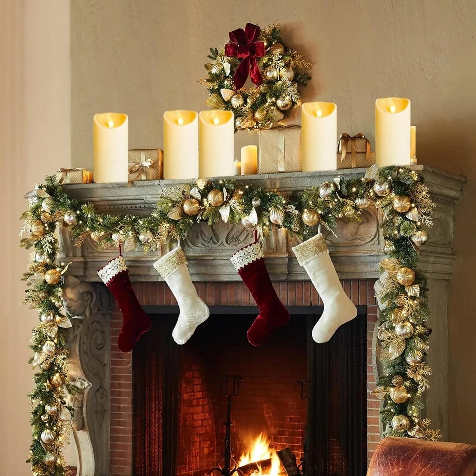 Flameless Plastic LED Candles,Pack of 2 Battery Operated Flickering Candle with