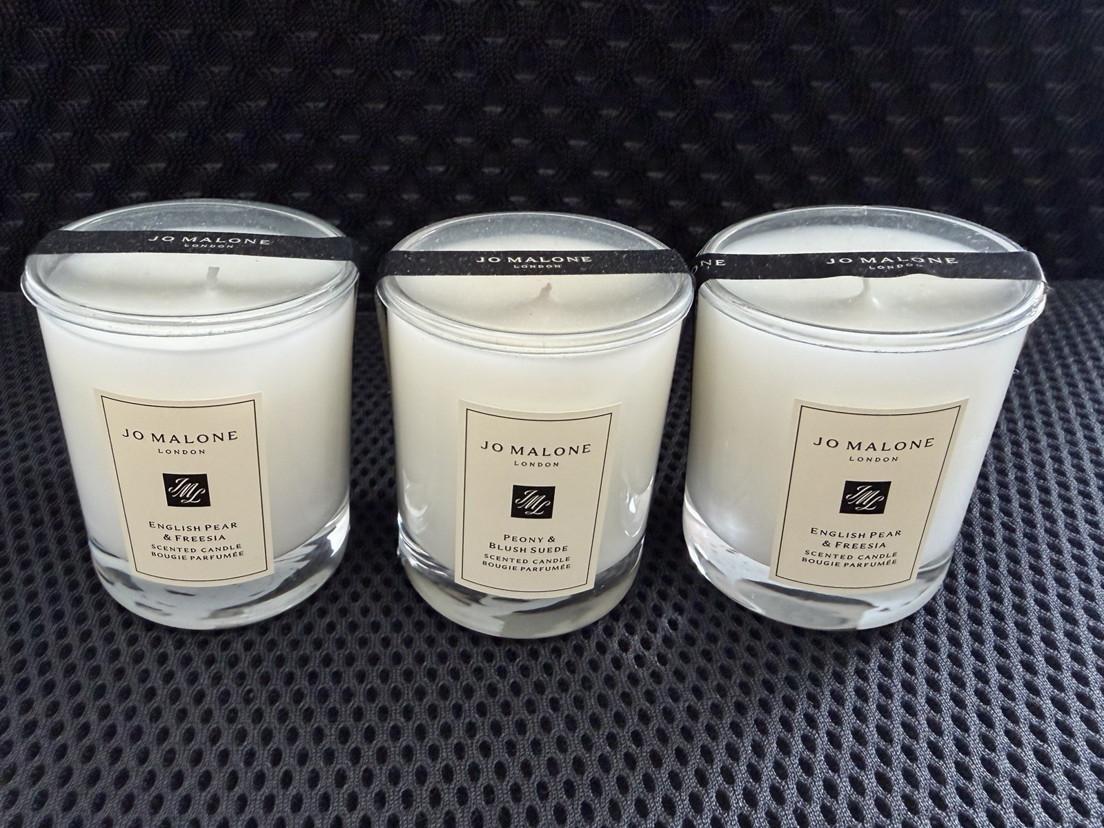 Jo Malone Set Of 3 Candle Travel Size 2.2oz / 65g Peony & Blush ; Pear & Freesia