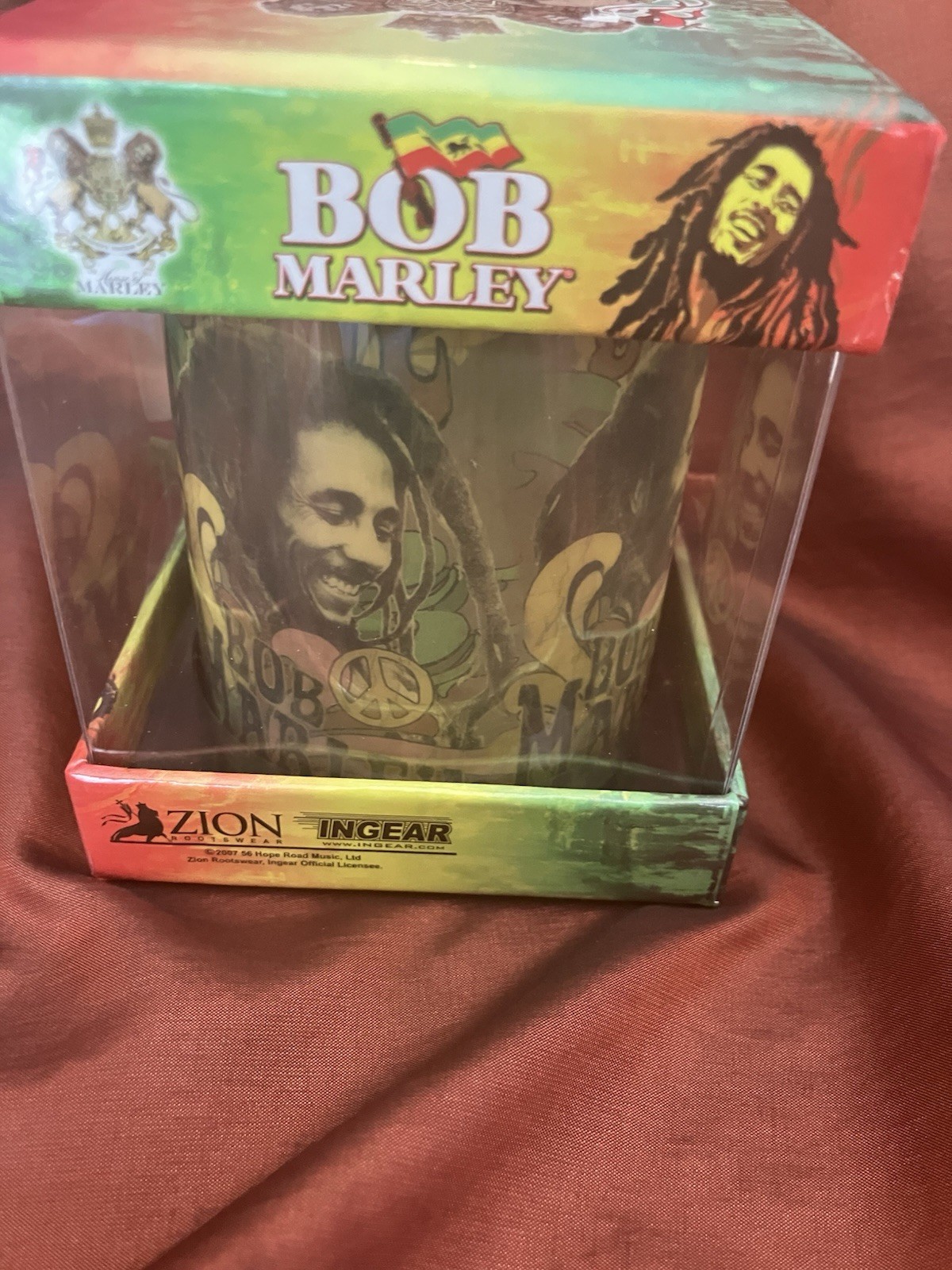 Bob Marley Battery Operated Flickering Light Candle Reggae Decor New In Box
