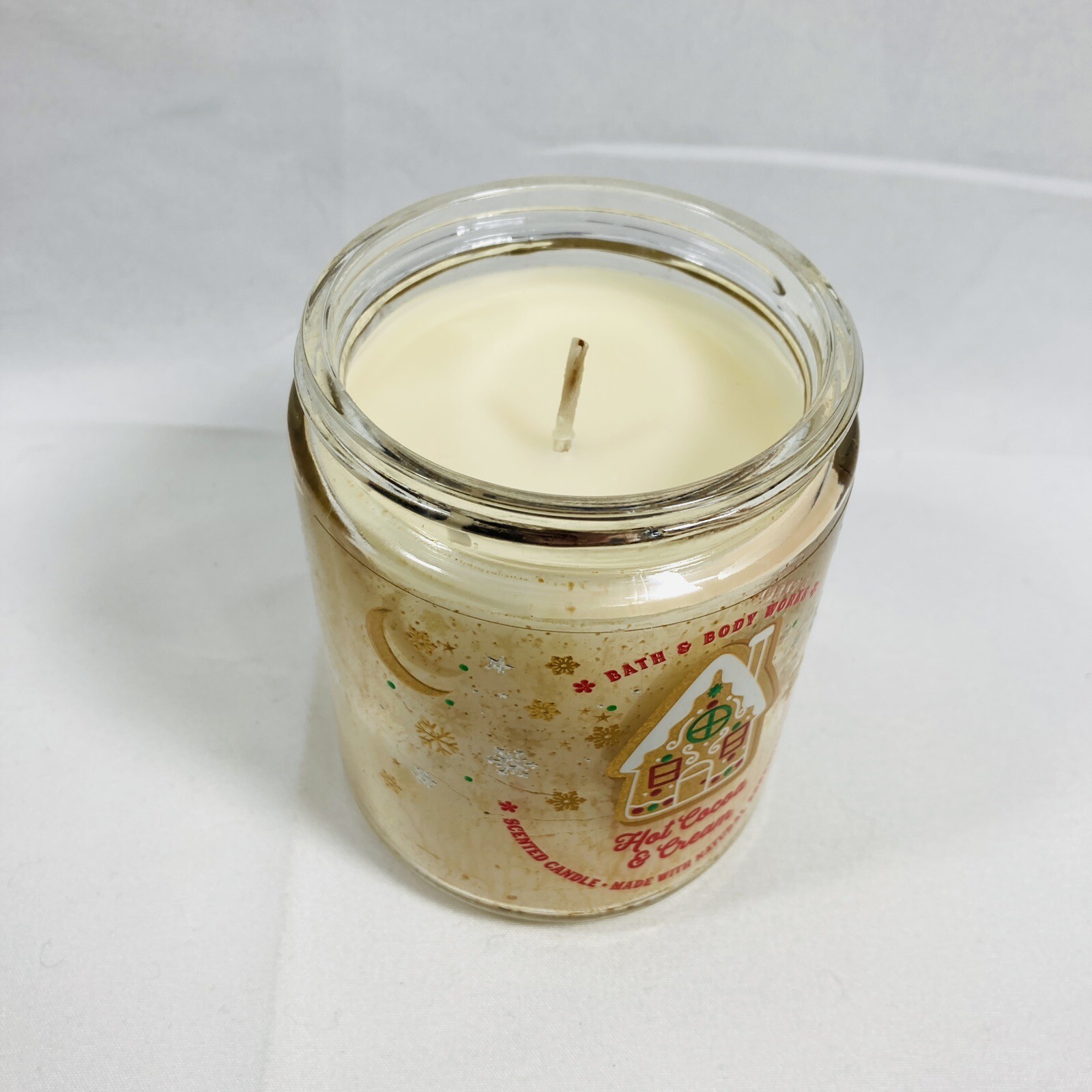 NEW Bath Body Works Hot Cocoa & Cream 7oz Single Wick Candle Mason Jar Twist Lid