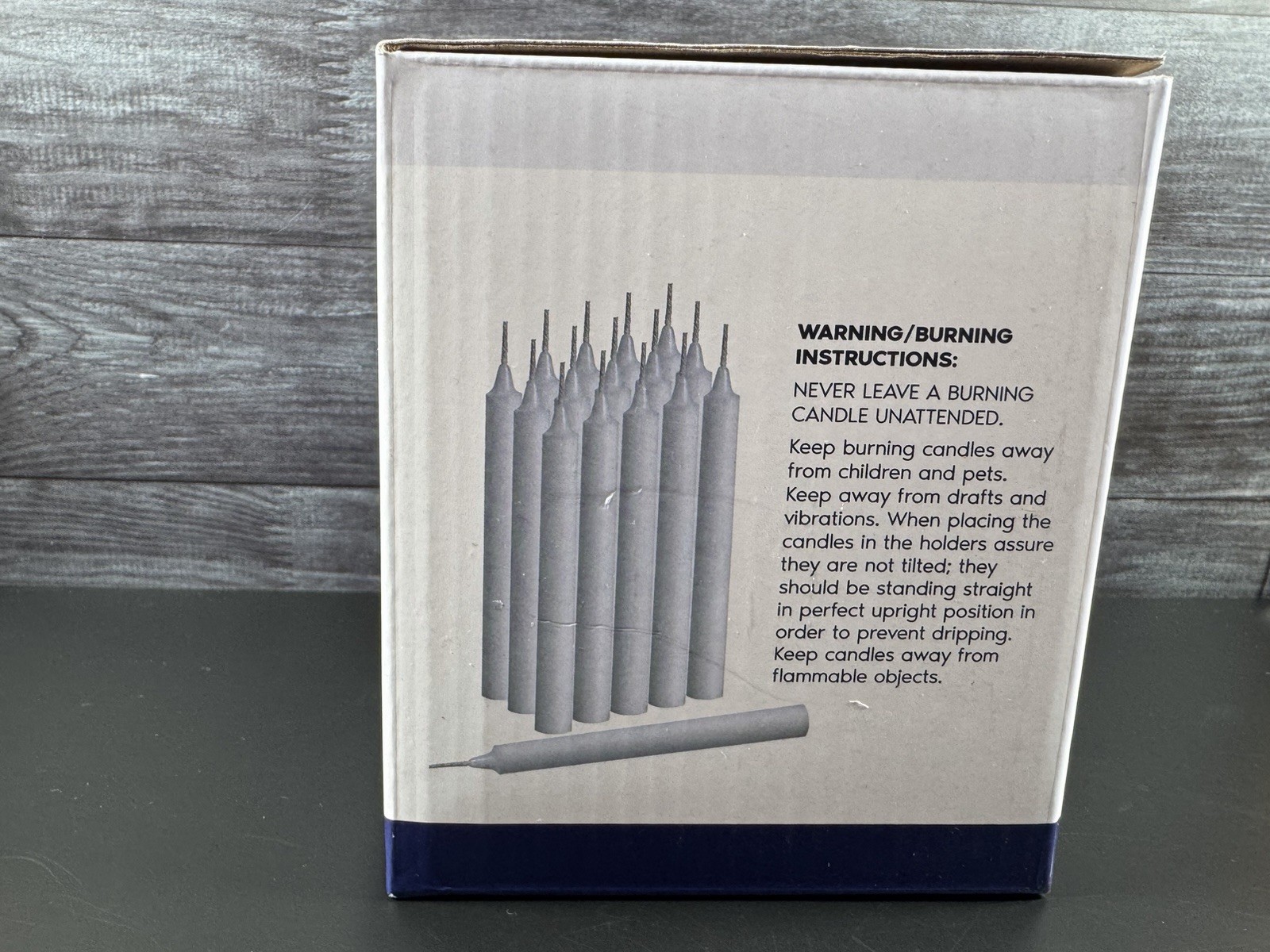 Candle Charisma Birthday Candles White Wax 60 Pack 4in 1.5hr Burn Time
