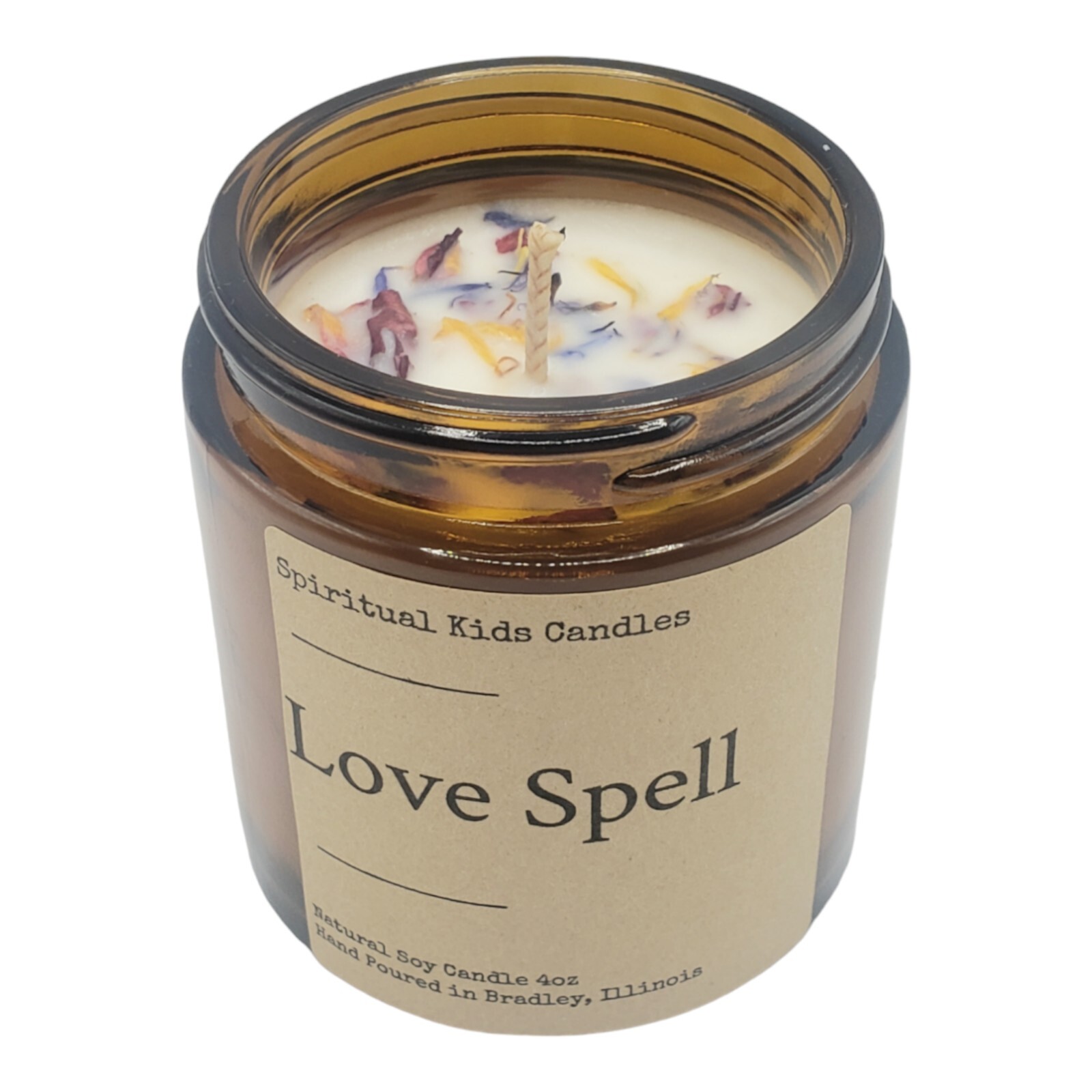 Love Spell Soy Candle 4oz Hand Poured | Floral Scent | Birthday Gift