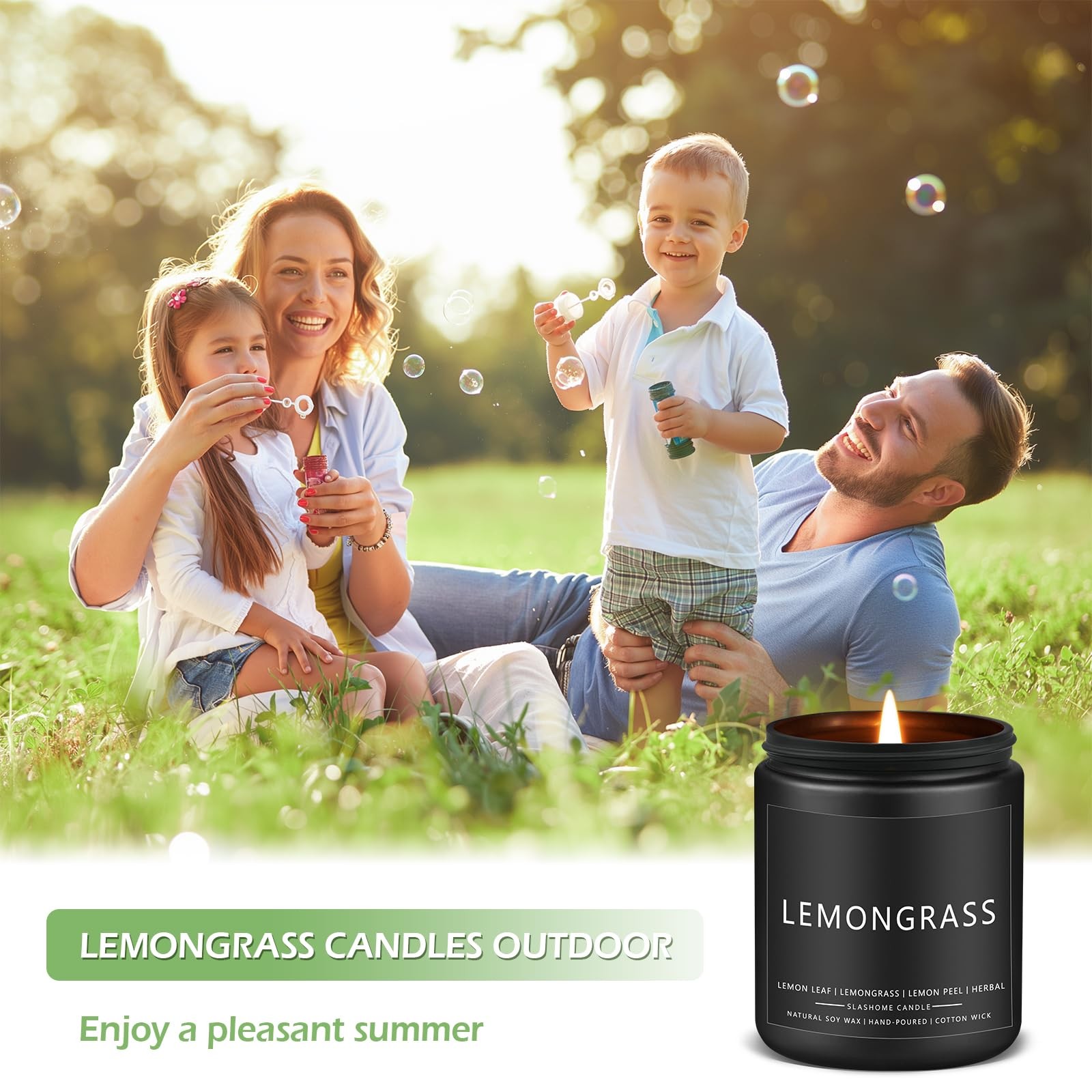 Citronella Candles Outdoor, Scented Candles Soy Jar Candle for Outdoor Patio …