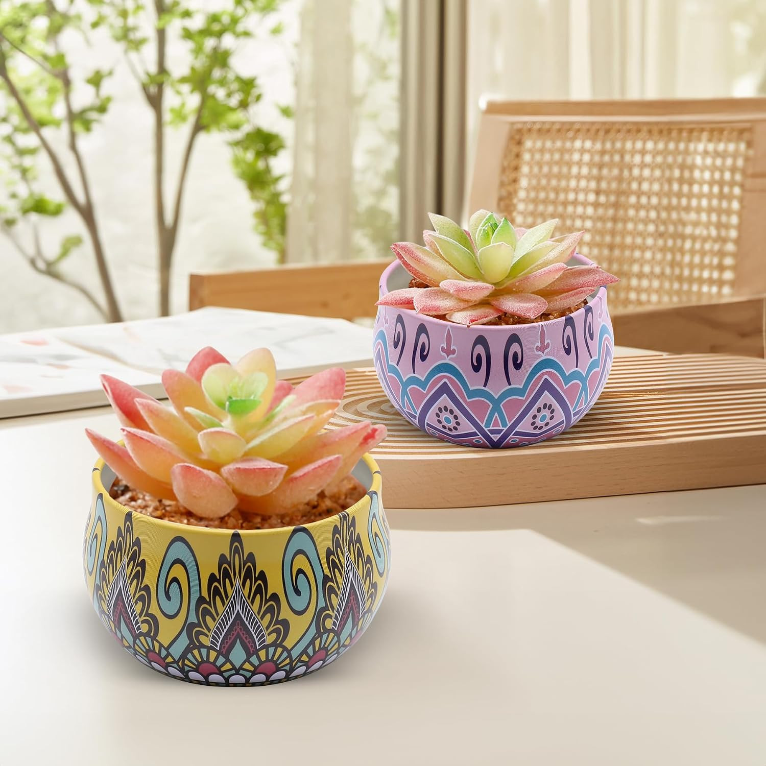Soy Wax Scented Candle Gift Set with Dried Flowers – 4 Pack Aromatherapy Set