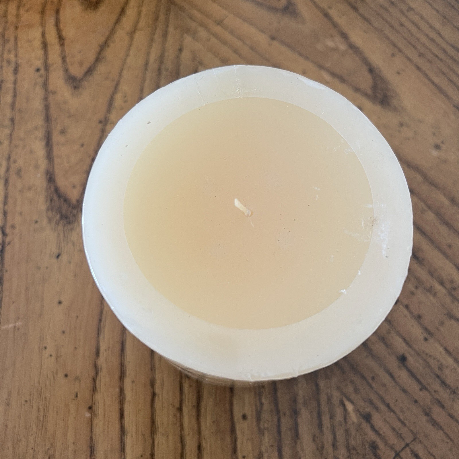 Pier 1 Imports Ginger Melon Candle Textured Pillar 3.5″ x 3.5″ New Sealed Rare