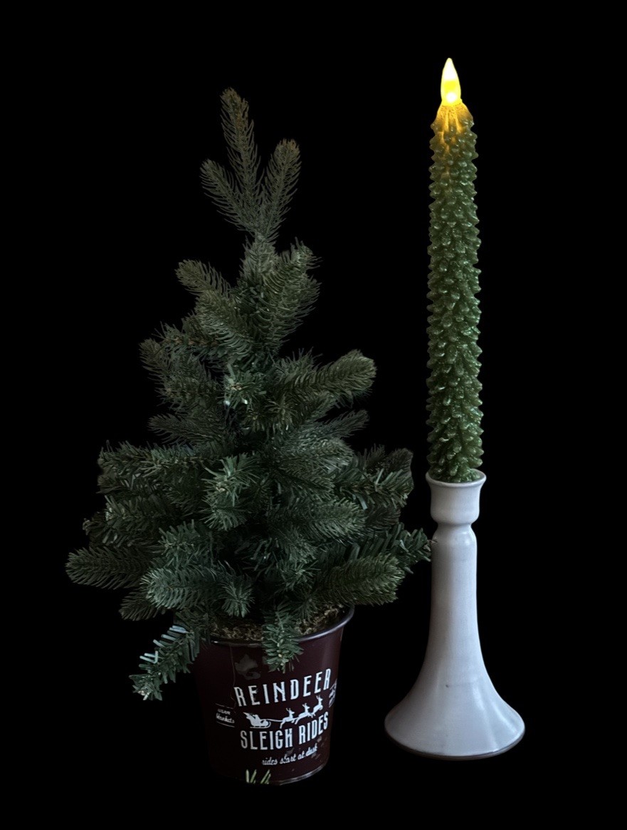 Pier 1 Imports Holiday Flameless LED Taper Candles Takes 2 AAA Batteries Each