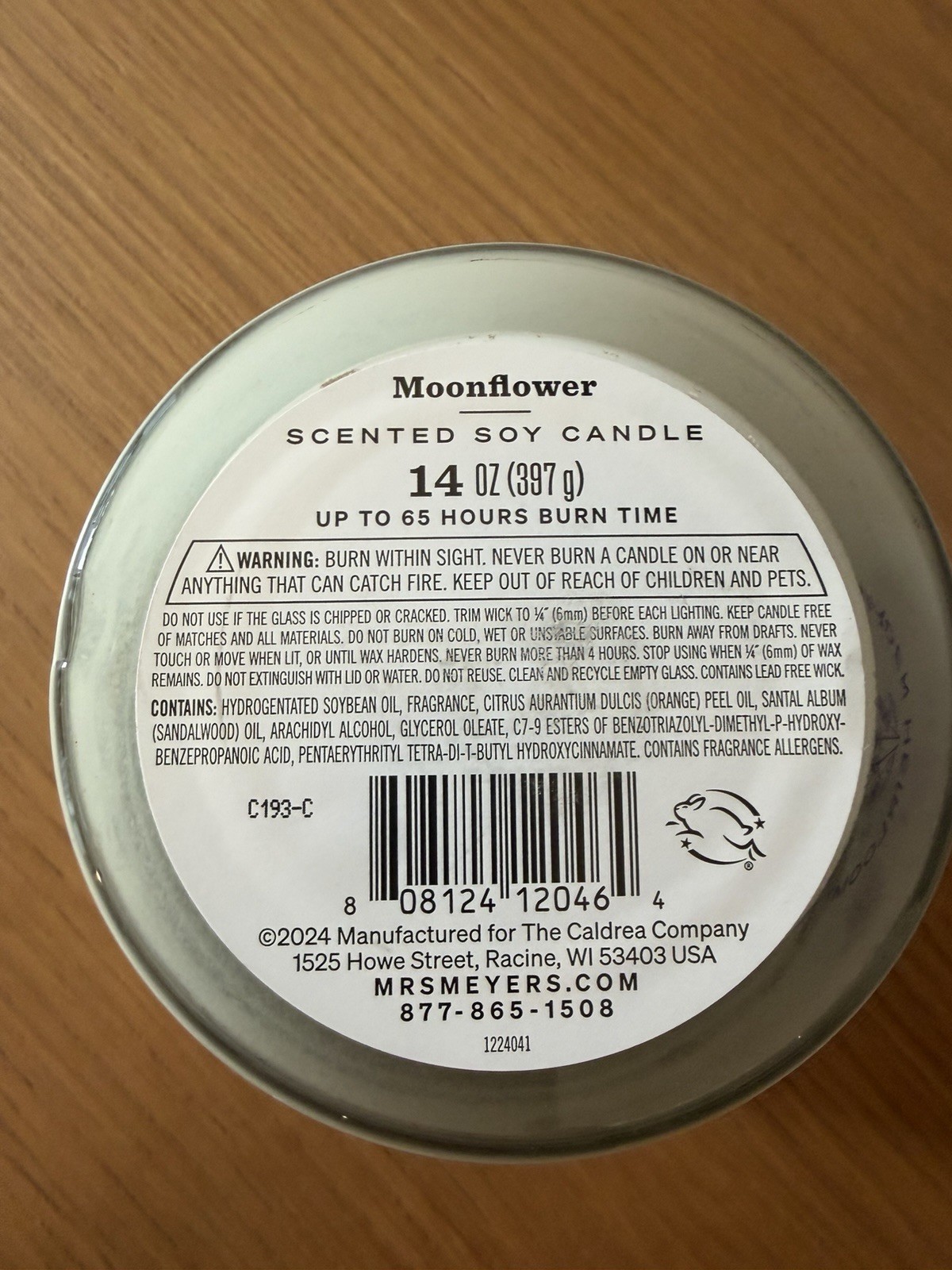 Moonflower Scent Candle, Garden Heirloom, 14oz – MRS. MEYER’S CLEAN DAY